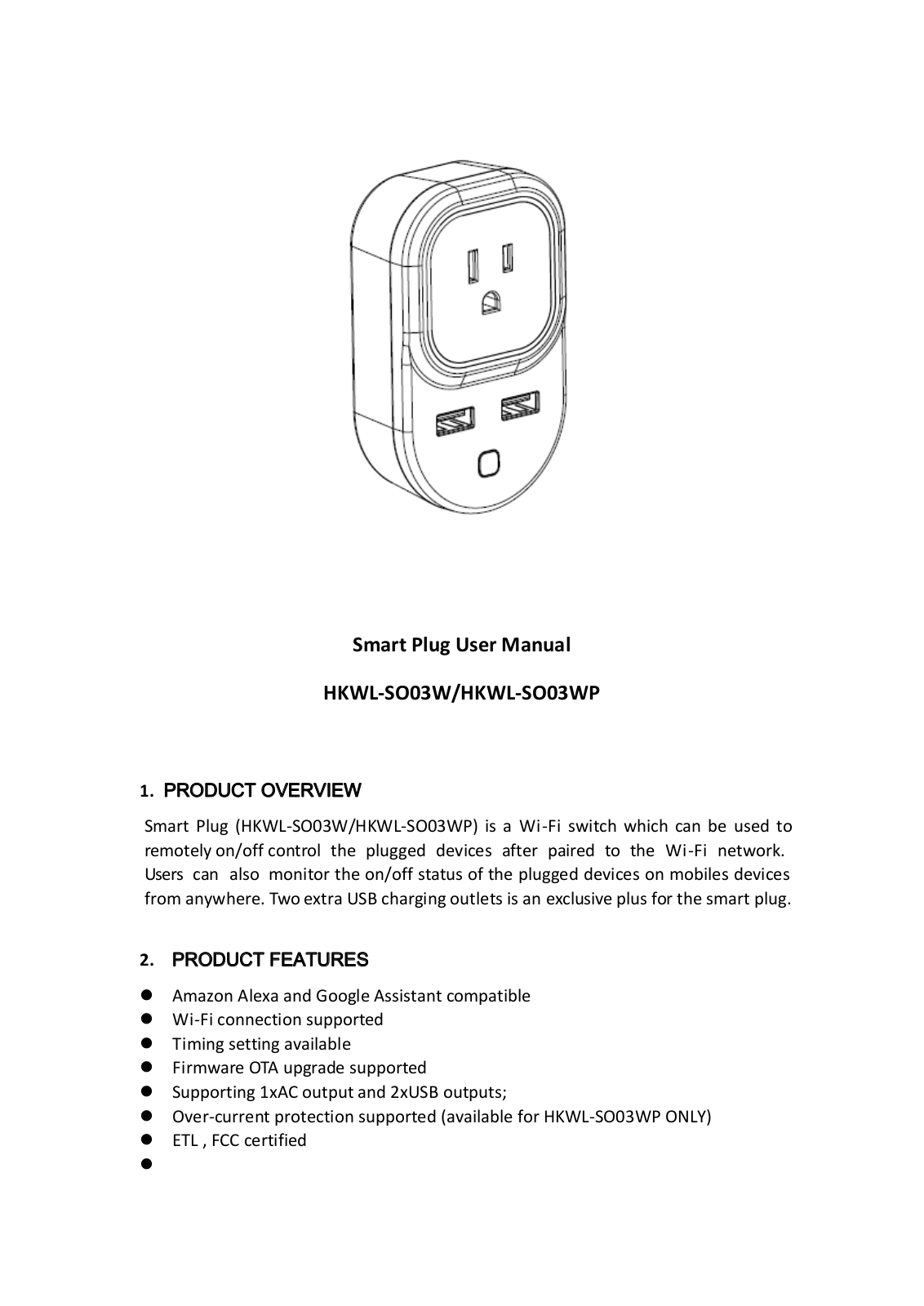 HANK ELECTRONICS SO03W Users manual