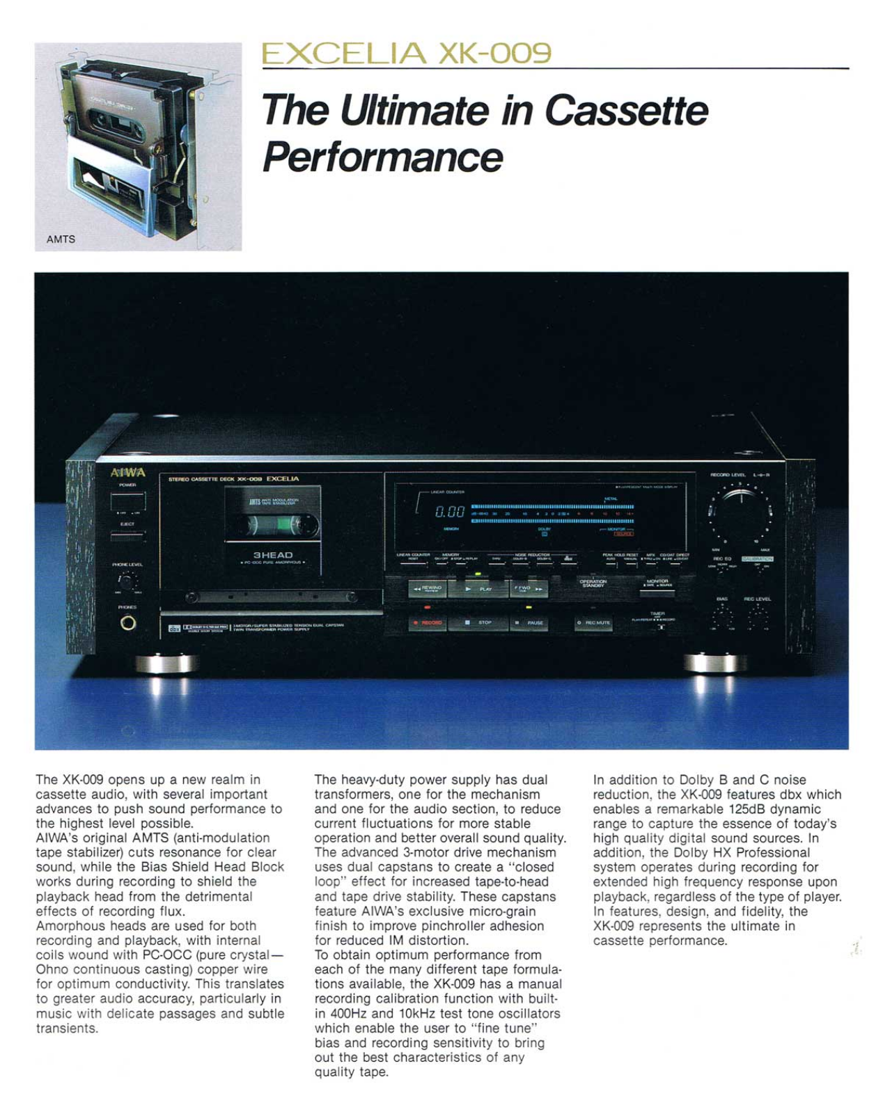 Aiwa Excelia-XK-009 Brochure