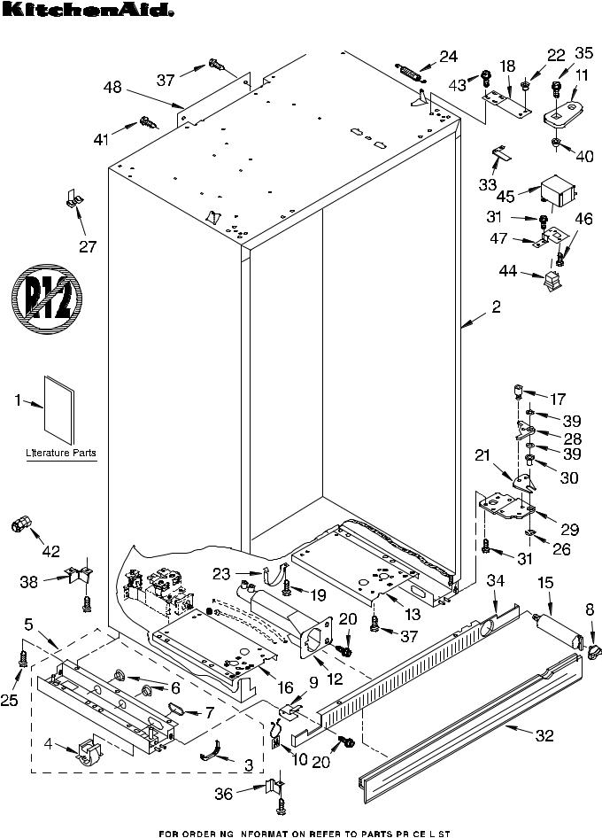 KitchenAid KSSS42QKX00 Parts List