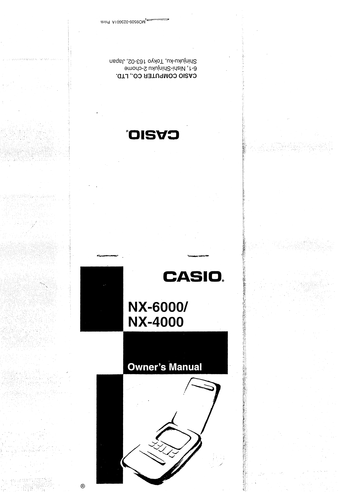 CASIO NX-4000, NX-6000 User Manual