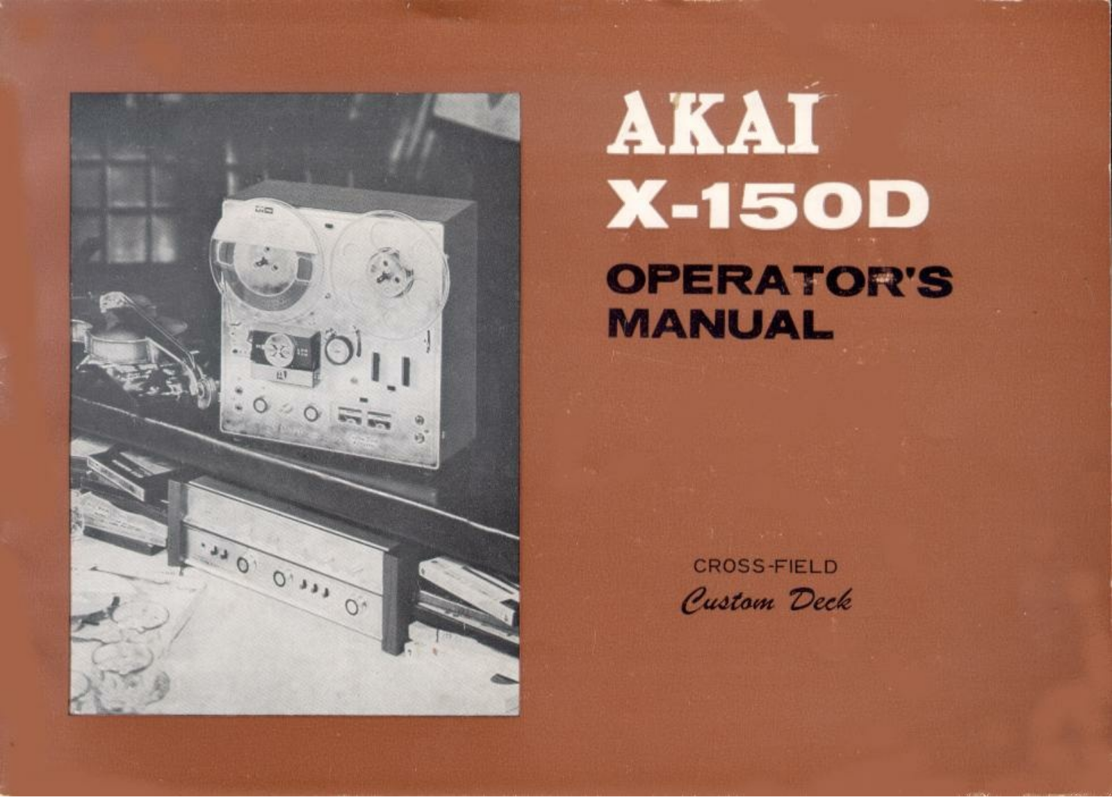 Akai X-150-D Owners manual