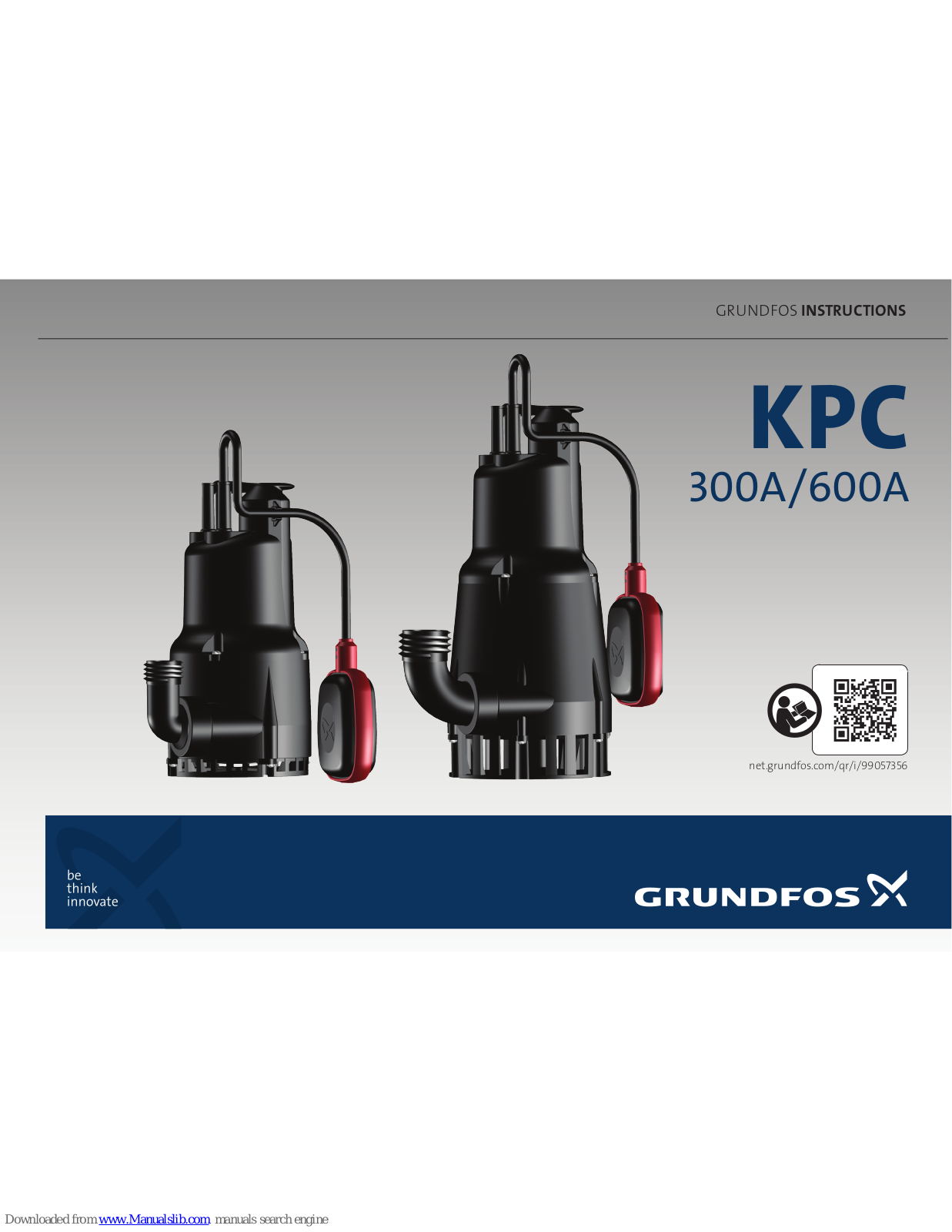 Grundfos KPC 600A, KPC 300A Instructions Manual