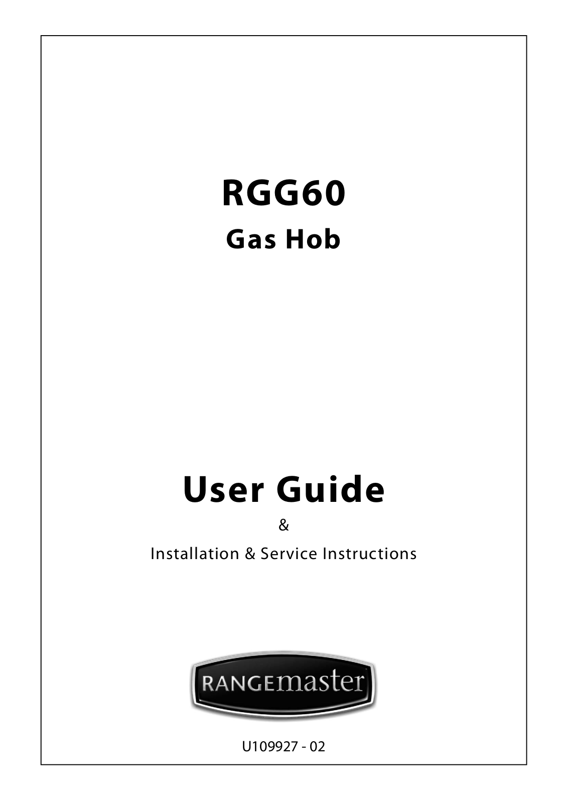 Rangemaster RGG60 User Manual