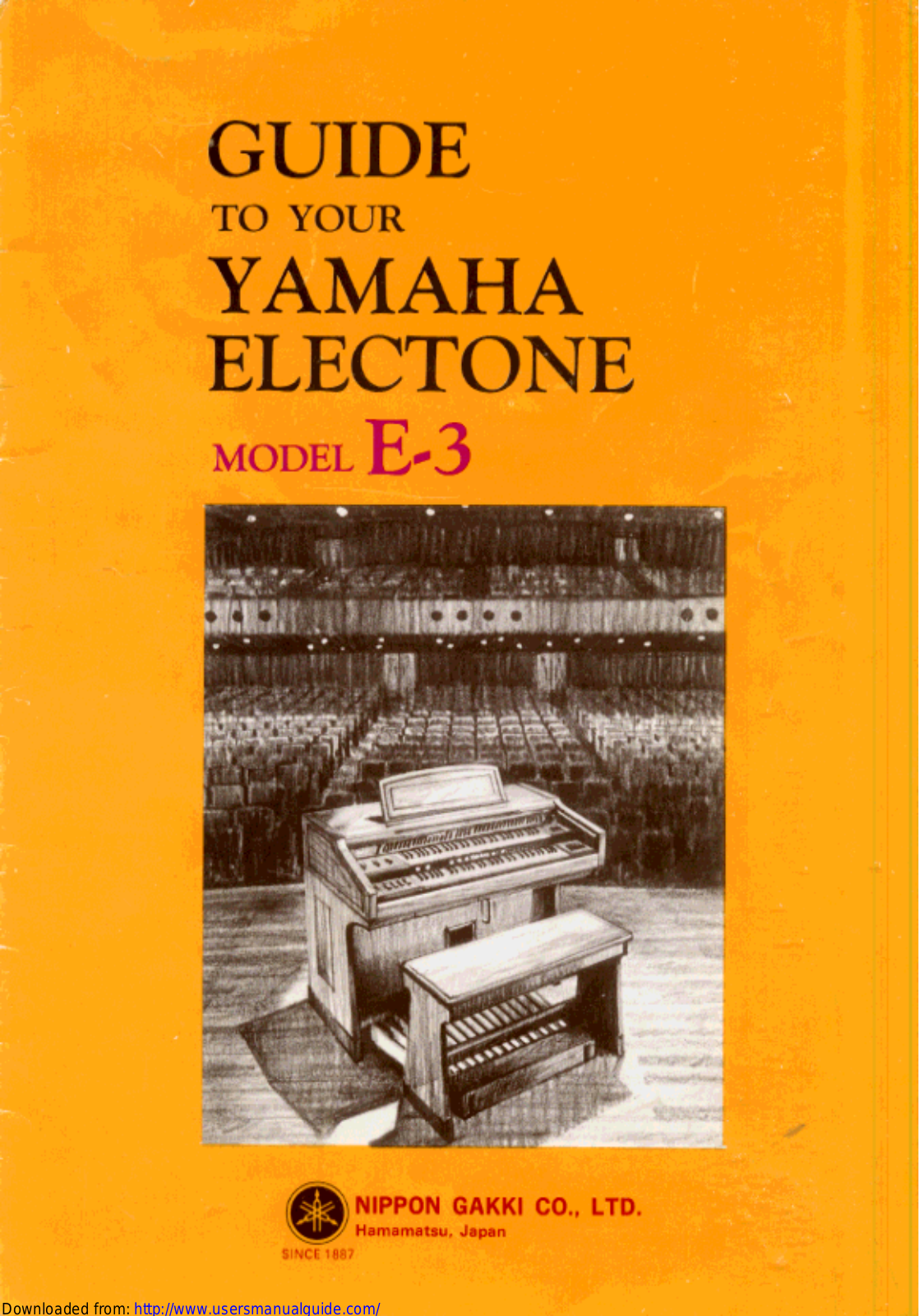 Yamaha Audio E-3 User Manual