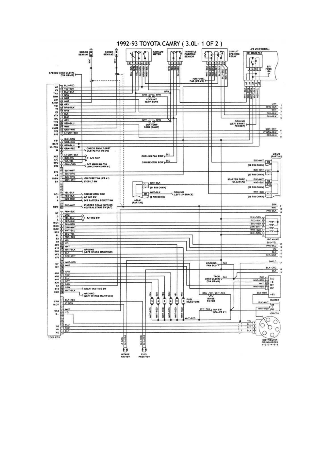 Toyota Camry 11-11 esqtoy011 Diagram