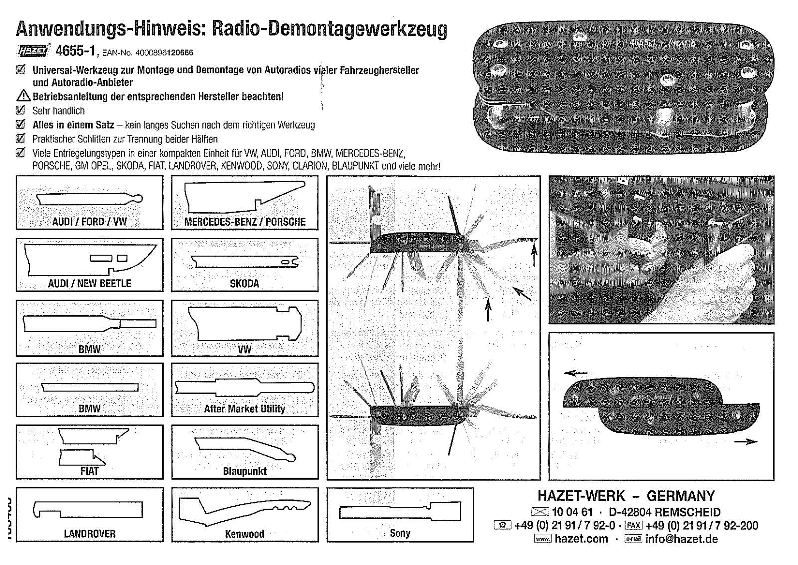 Hazet 4655-1 User guide - ManualMachine.com