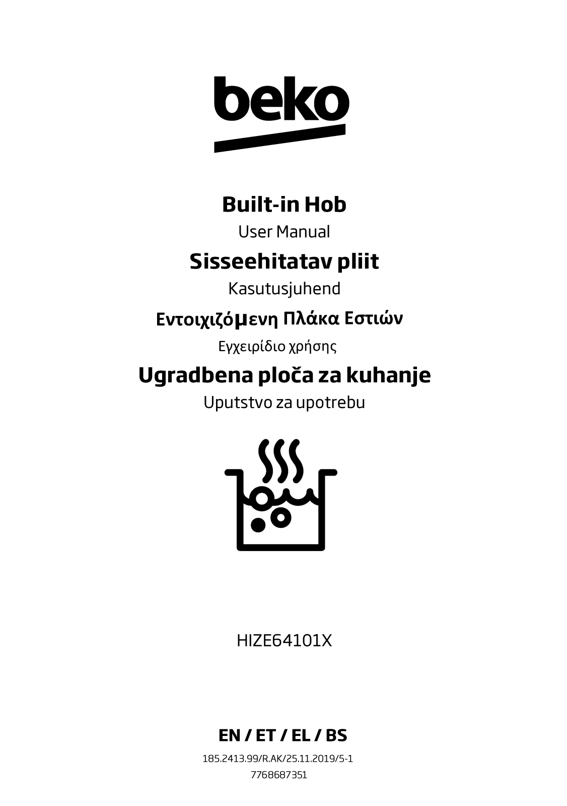 Beko HIZE64101X User manual