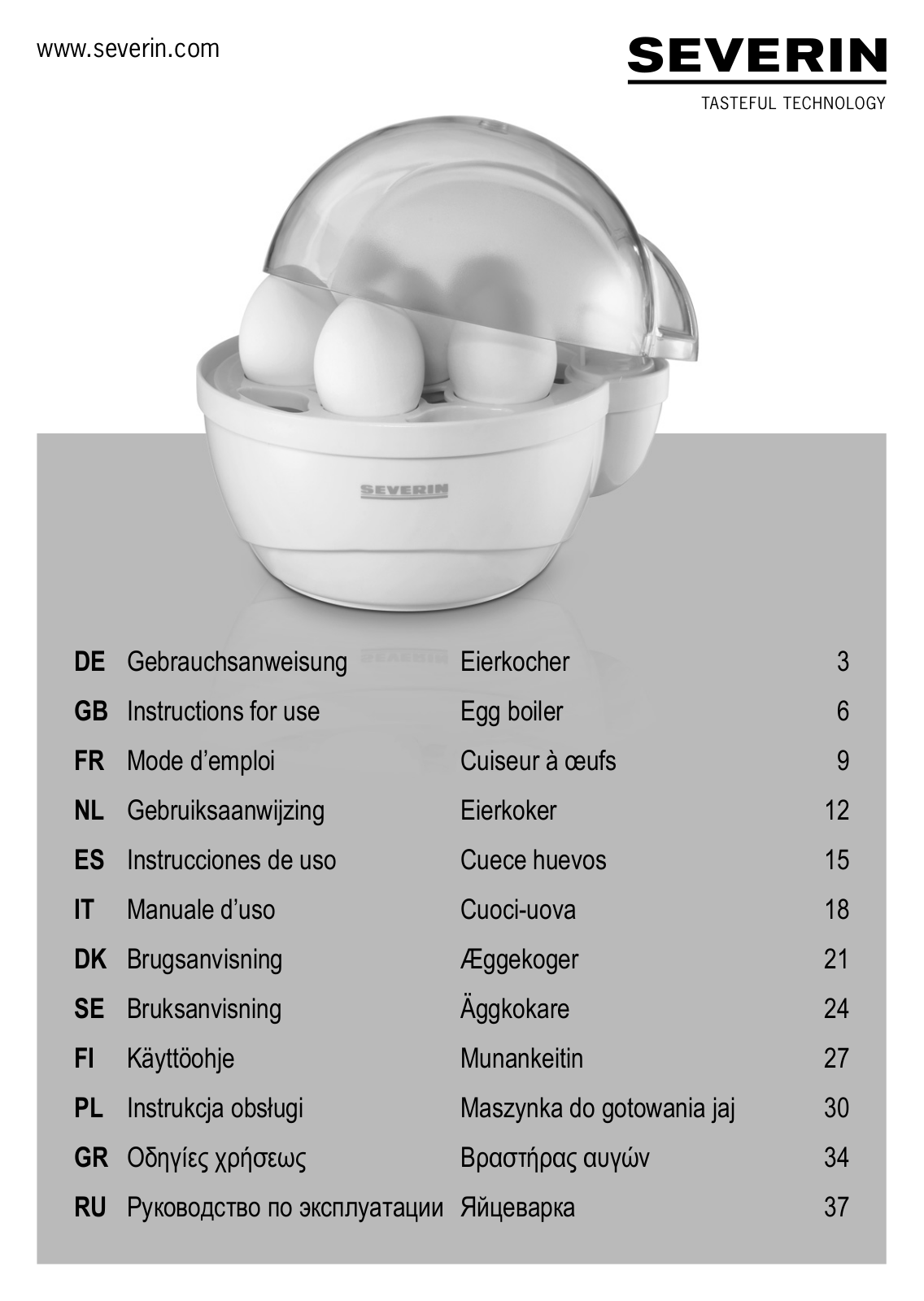 SEVERIN EK 3050, EK 3051 User Manual