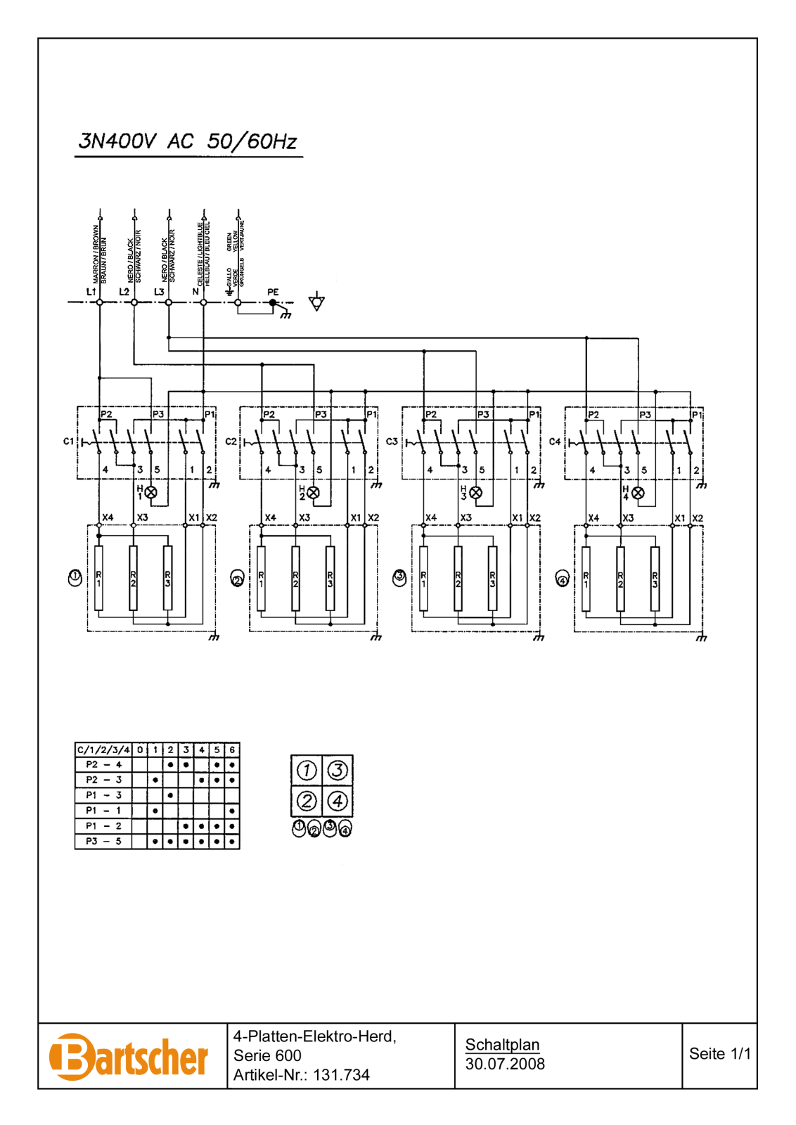 Bartscher 131734 User Manual