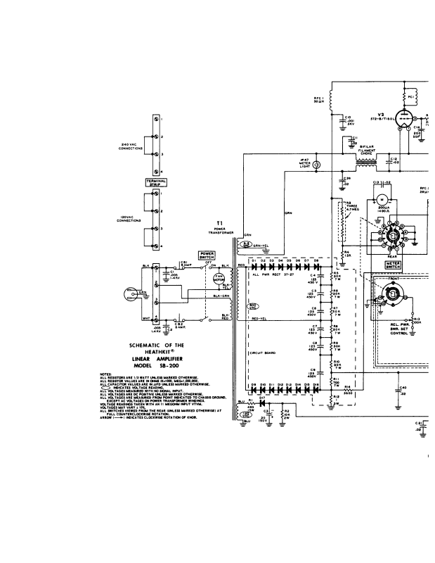 HEATHKIT sb200 SCHEMATIC