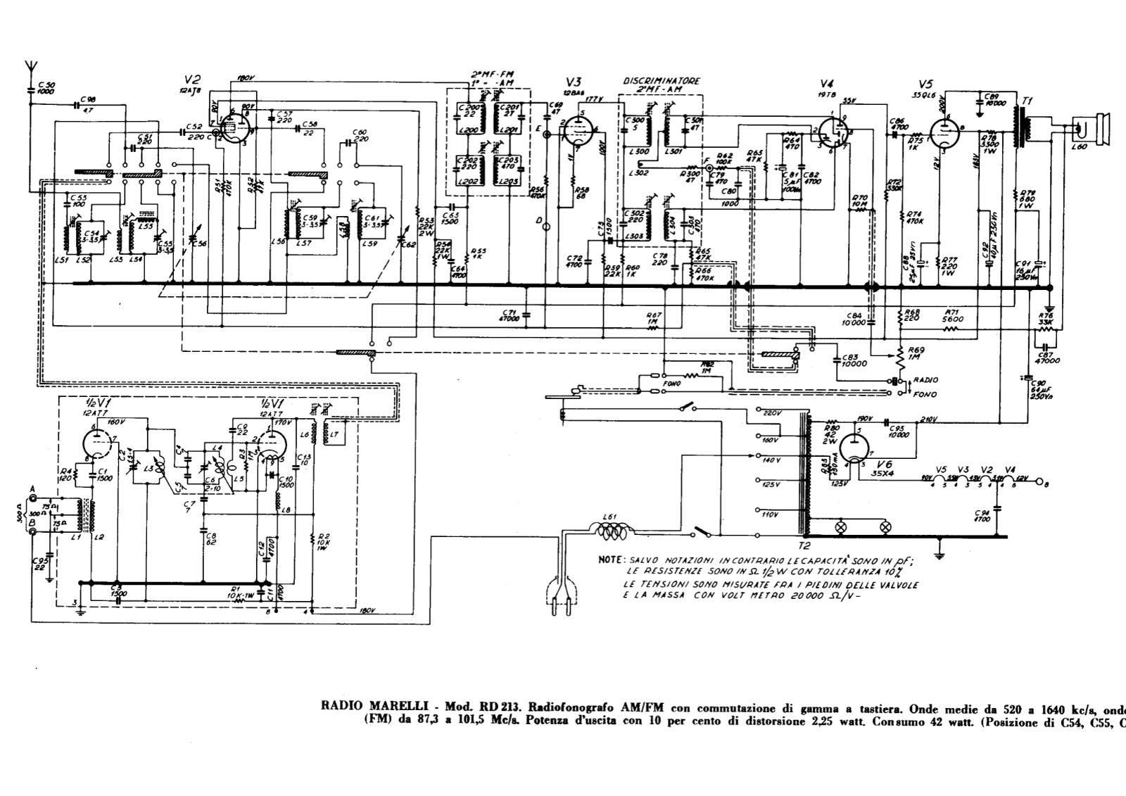 Radiomarelli rd123 schematic