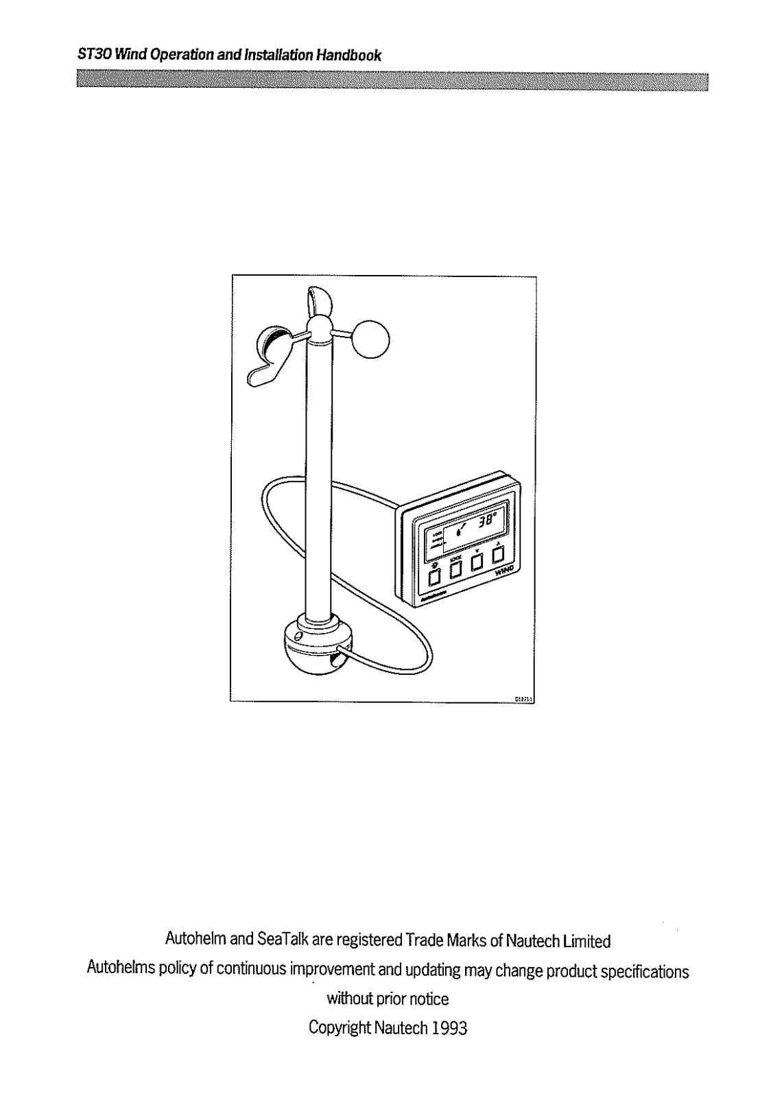 Raymarine ST30 WIND User Manual