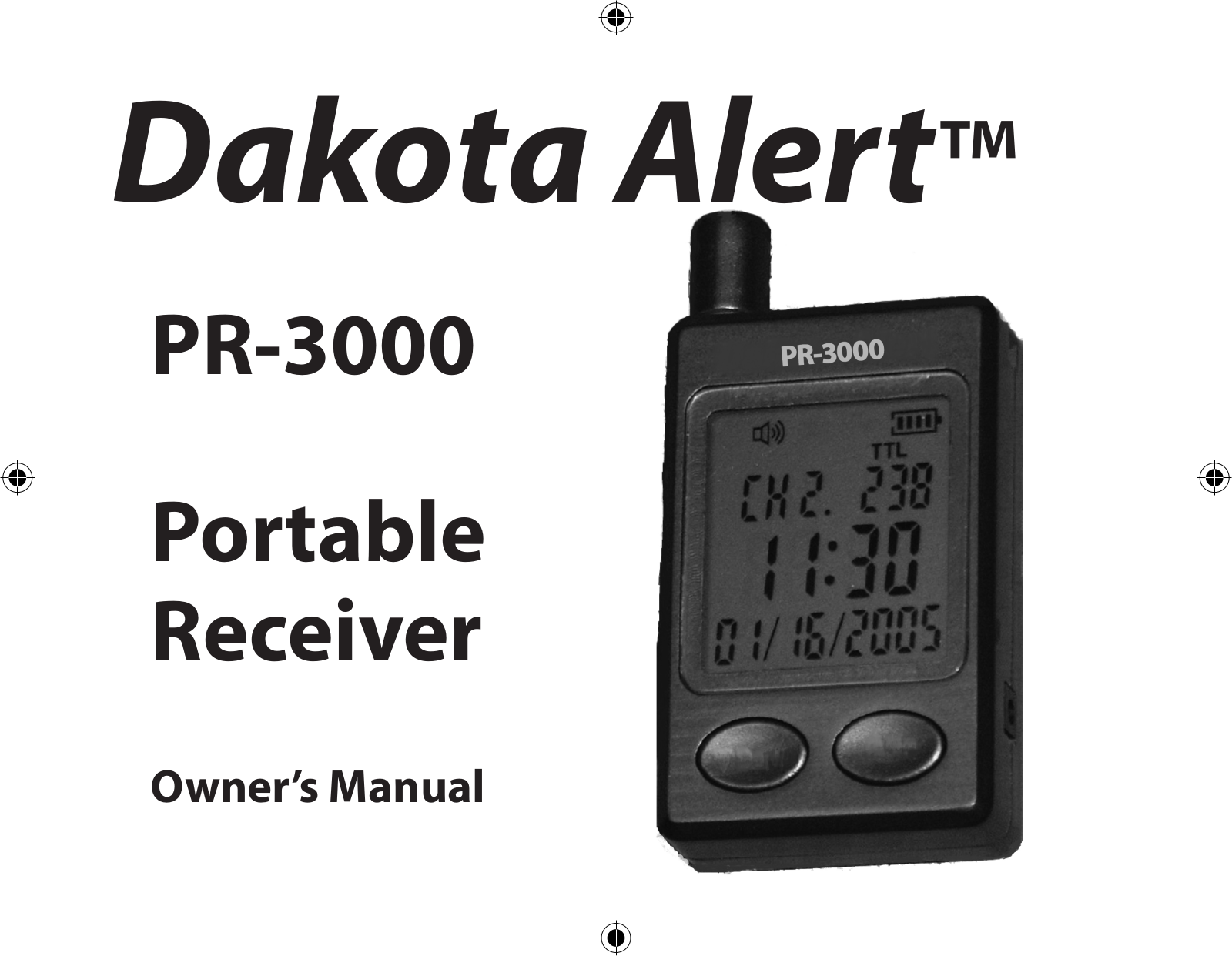 Dakota Alert PR-3000 User Manual