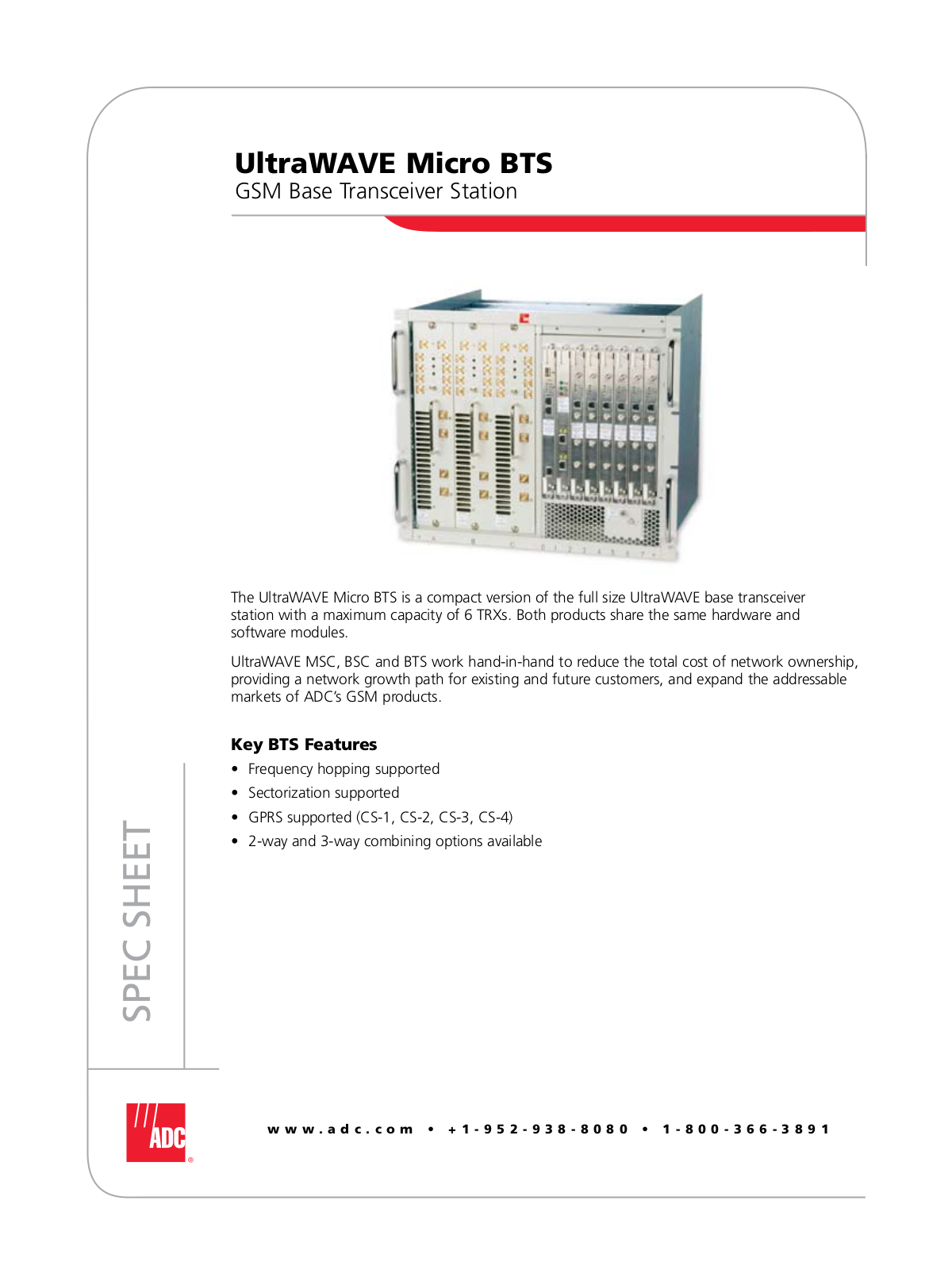 ADC UltraWave Micro BTS User Manual