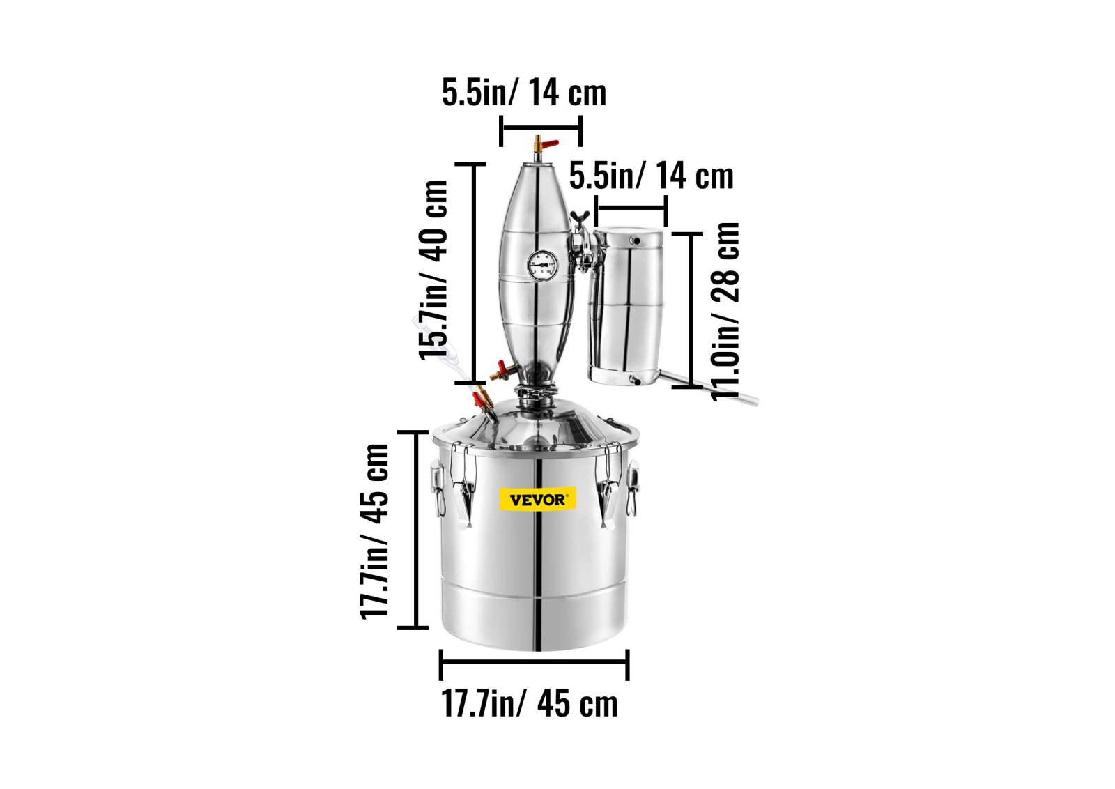 VEVOR FXNU1263 Dimensions - ManualMachine.com