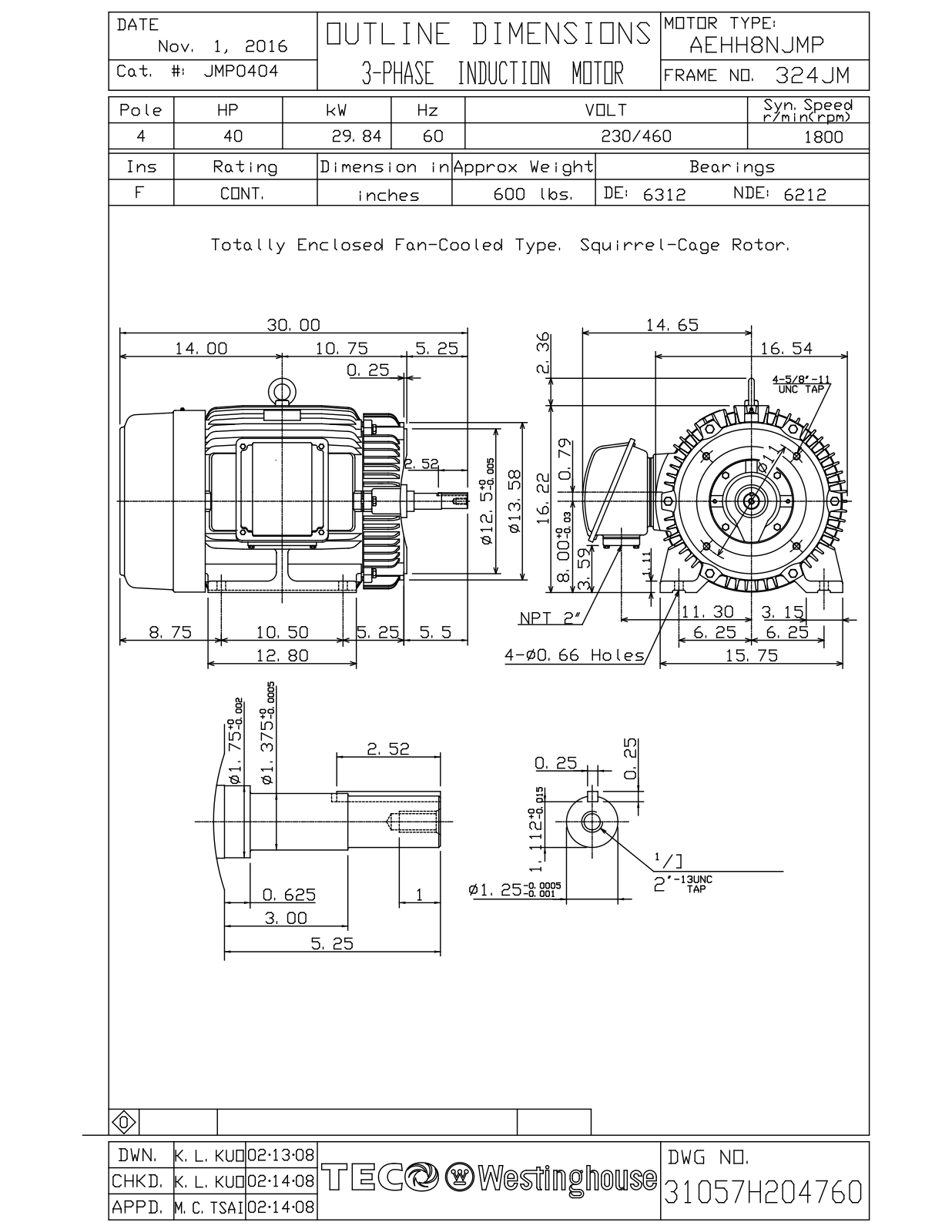 Teco JMP0404 Reference Drawing