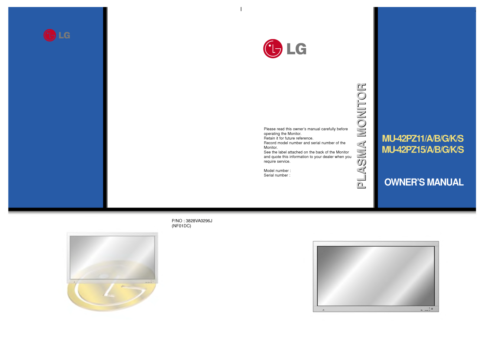 LG MU-42PZ11B User Manual