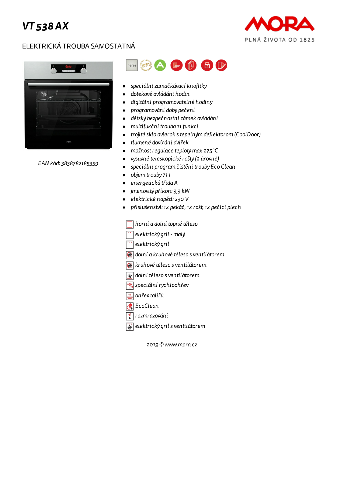 Mora VT 538 AX User Manual