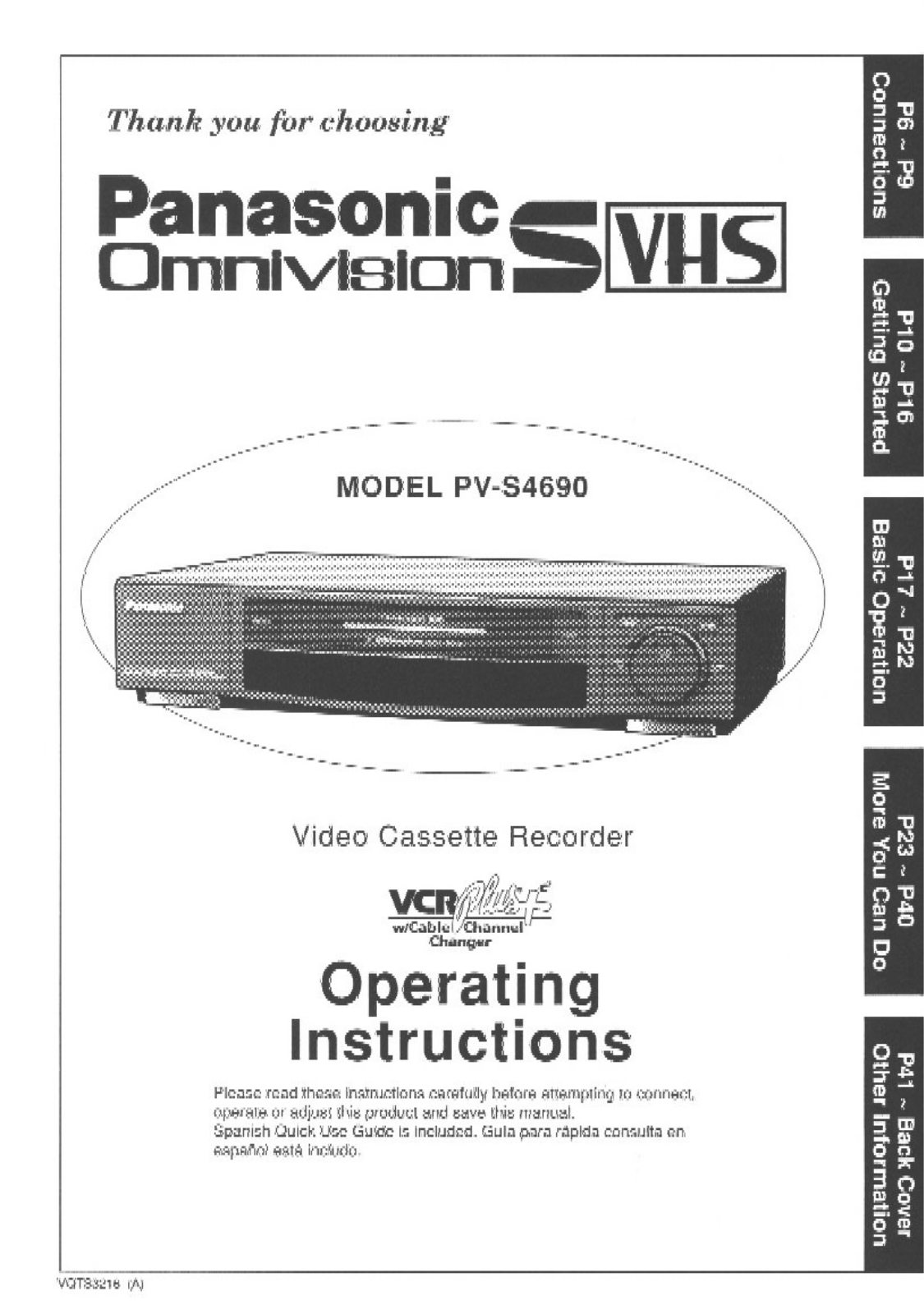 Panasonic PV-S4690 User Manual