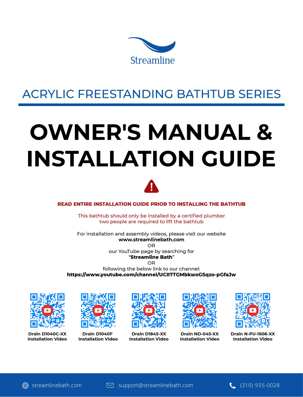 Streamline Bath SLBH5029 Installation & Assembly - ManualMachine.com