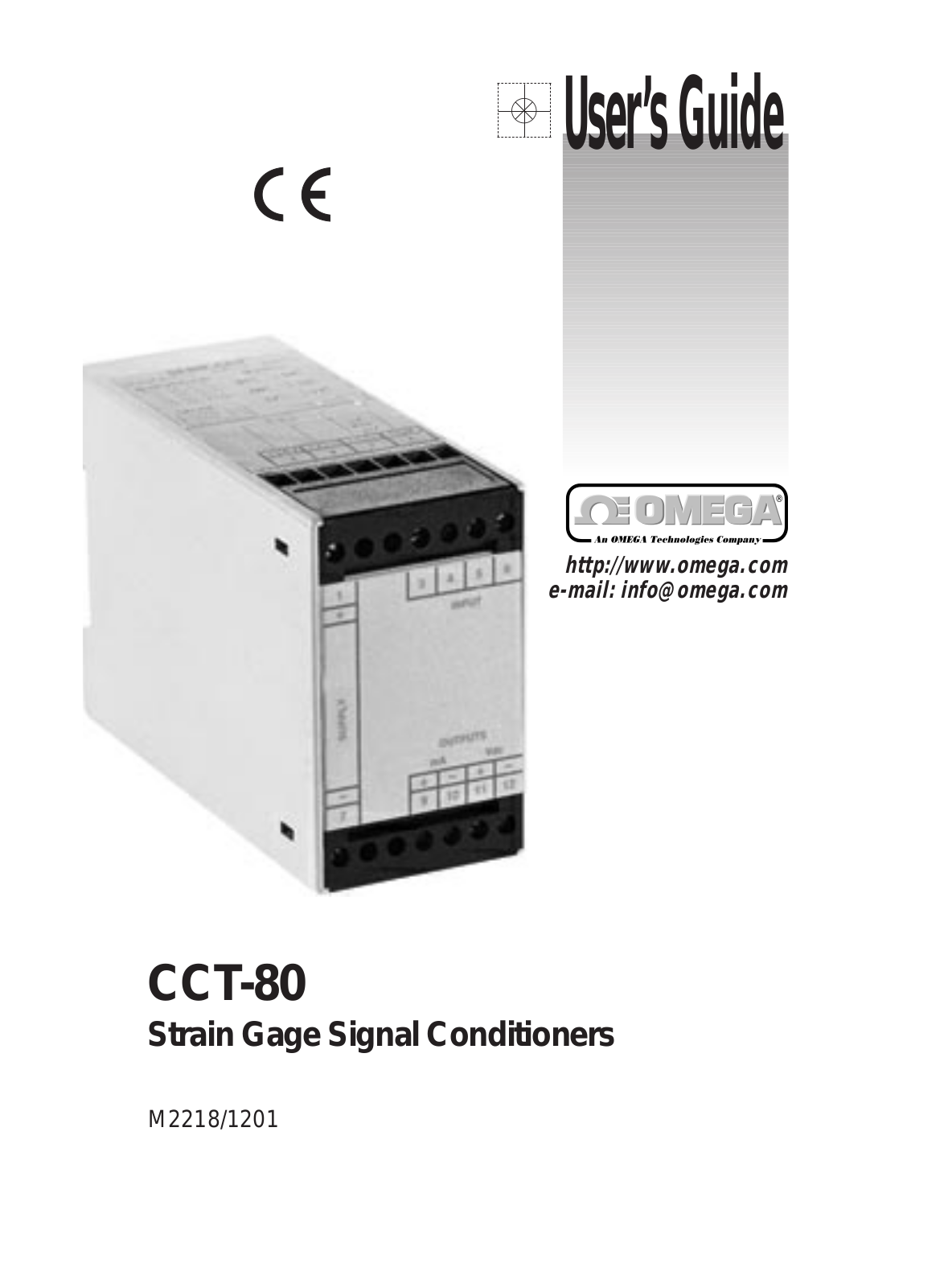 Omega CCT-80 User Manual