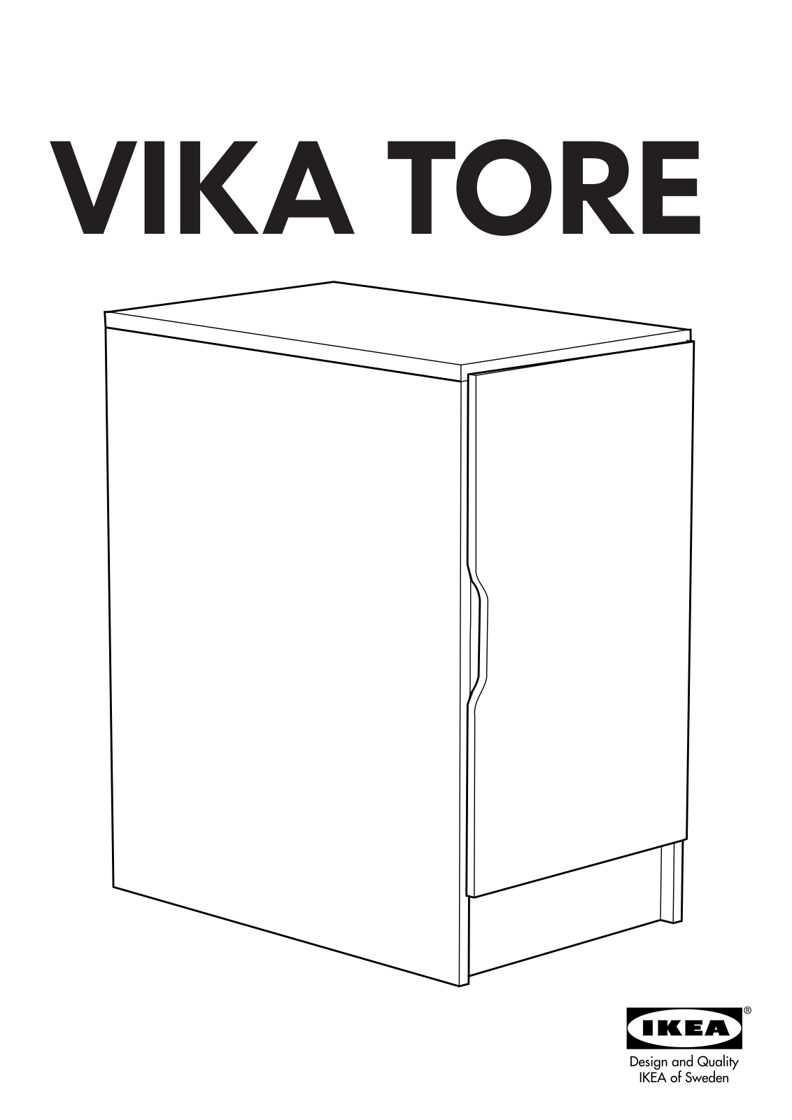 IKEA VIKA TORE STORAGE UNIT 14X28 Assembly Instruction