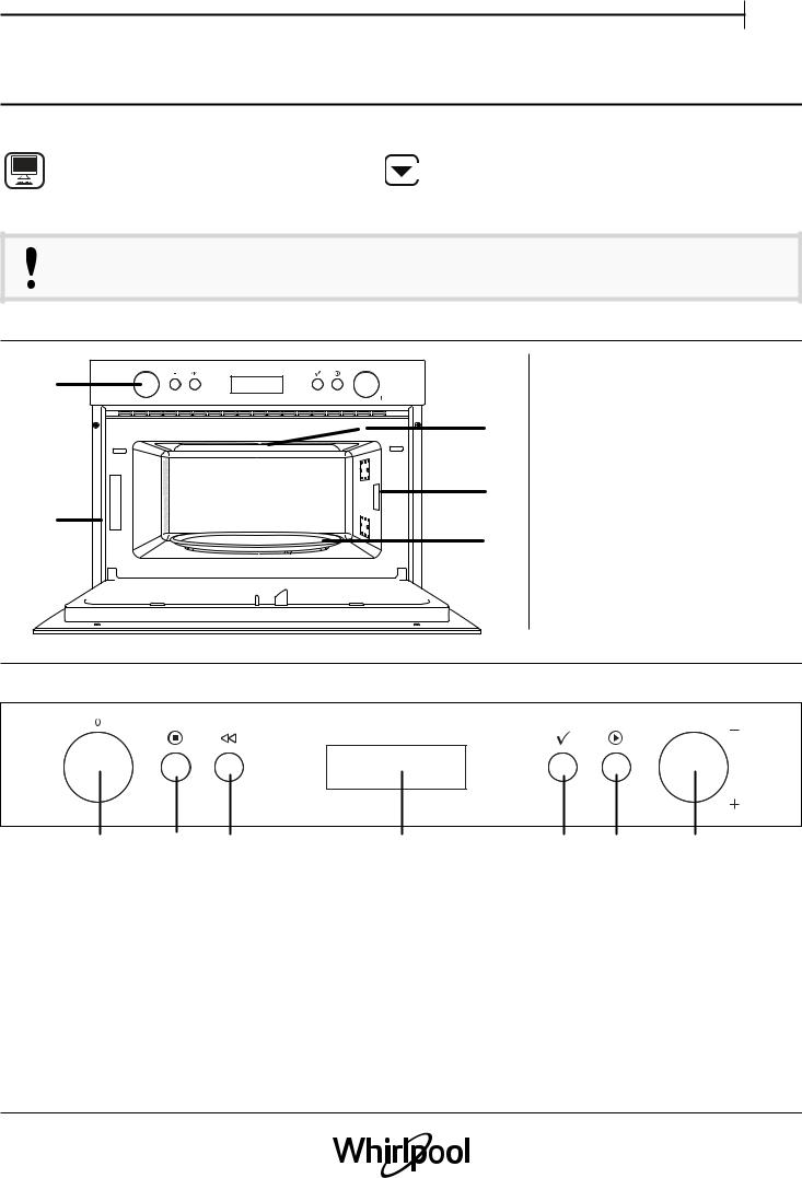 WHIRLPOOL AMW 804/IX Daily Reference Guide