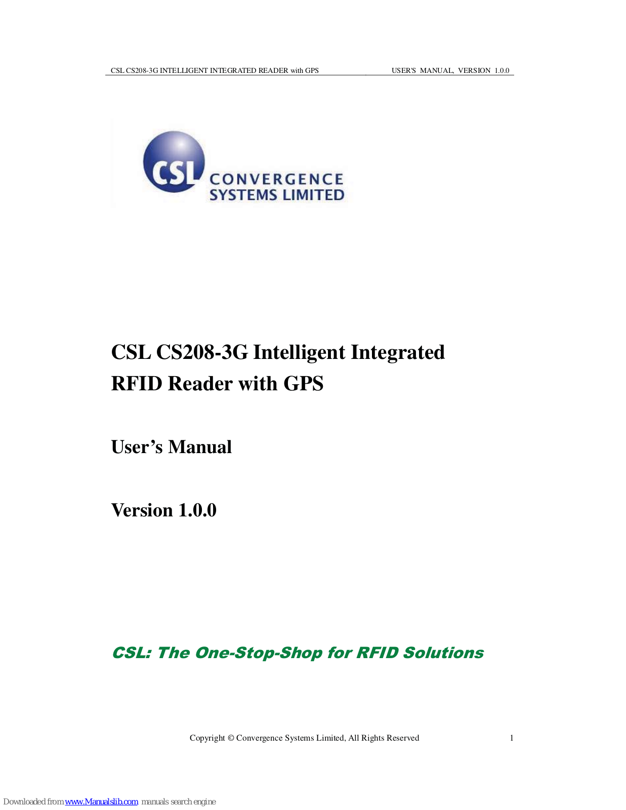 CSL CS208-3G User Manual