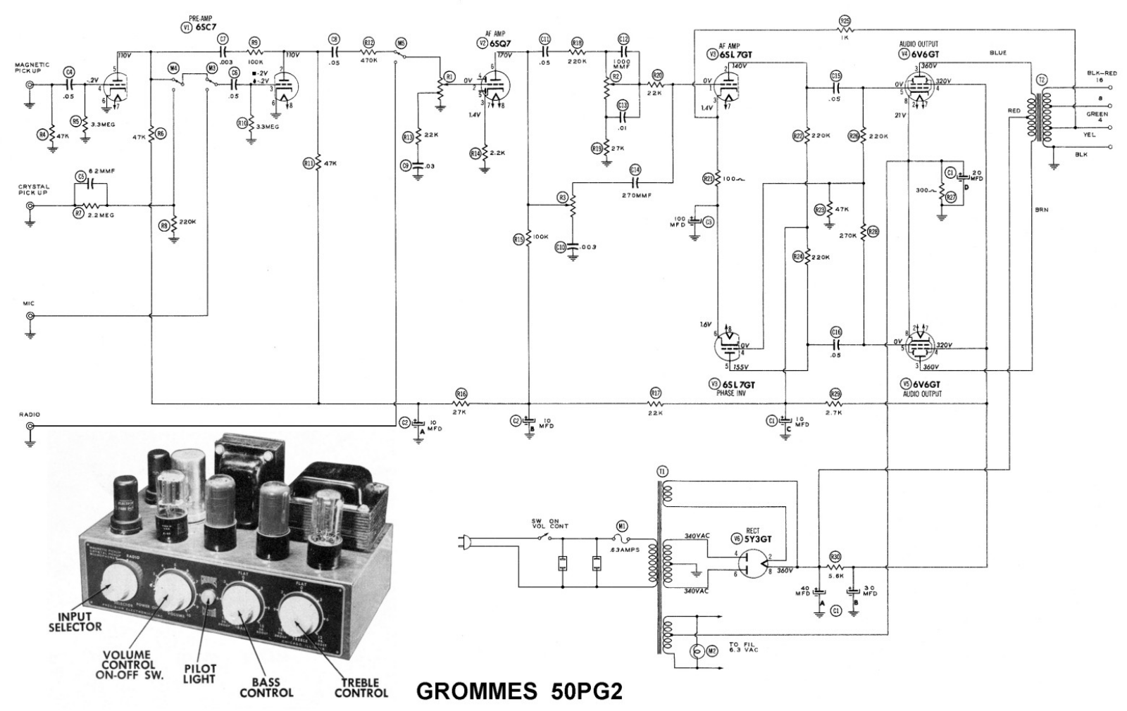 Groove Tubes 50-PG-2 Schematic