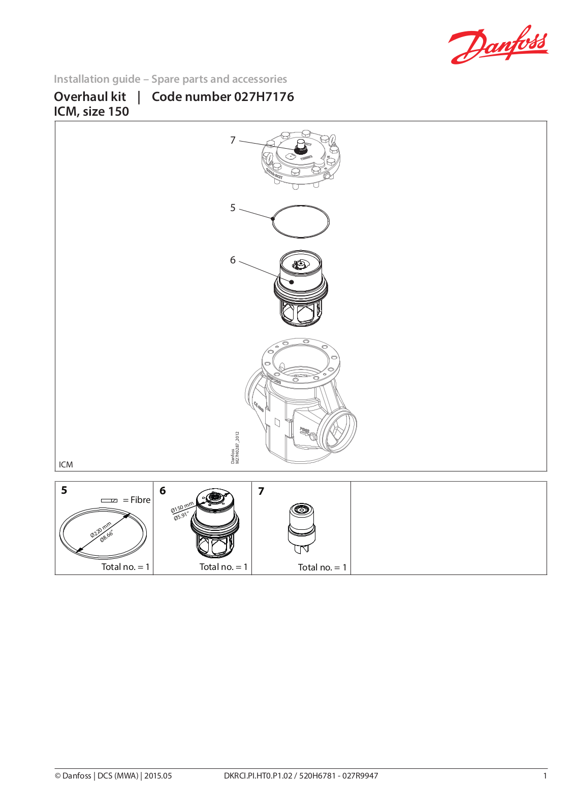 Danfoss ICM 150 Installation guide