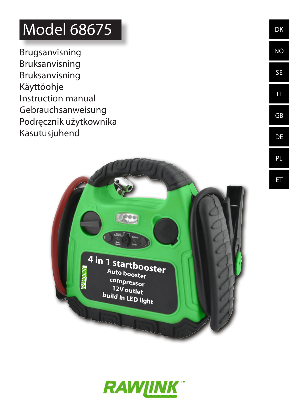 RAWLINK 68675 Instruction Manual - ManualMachine.com