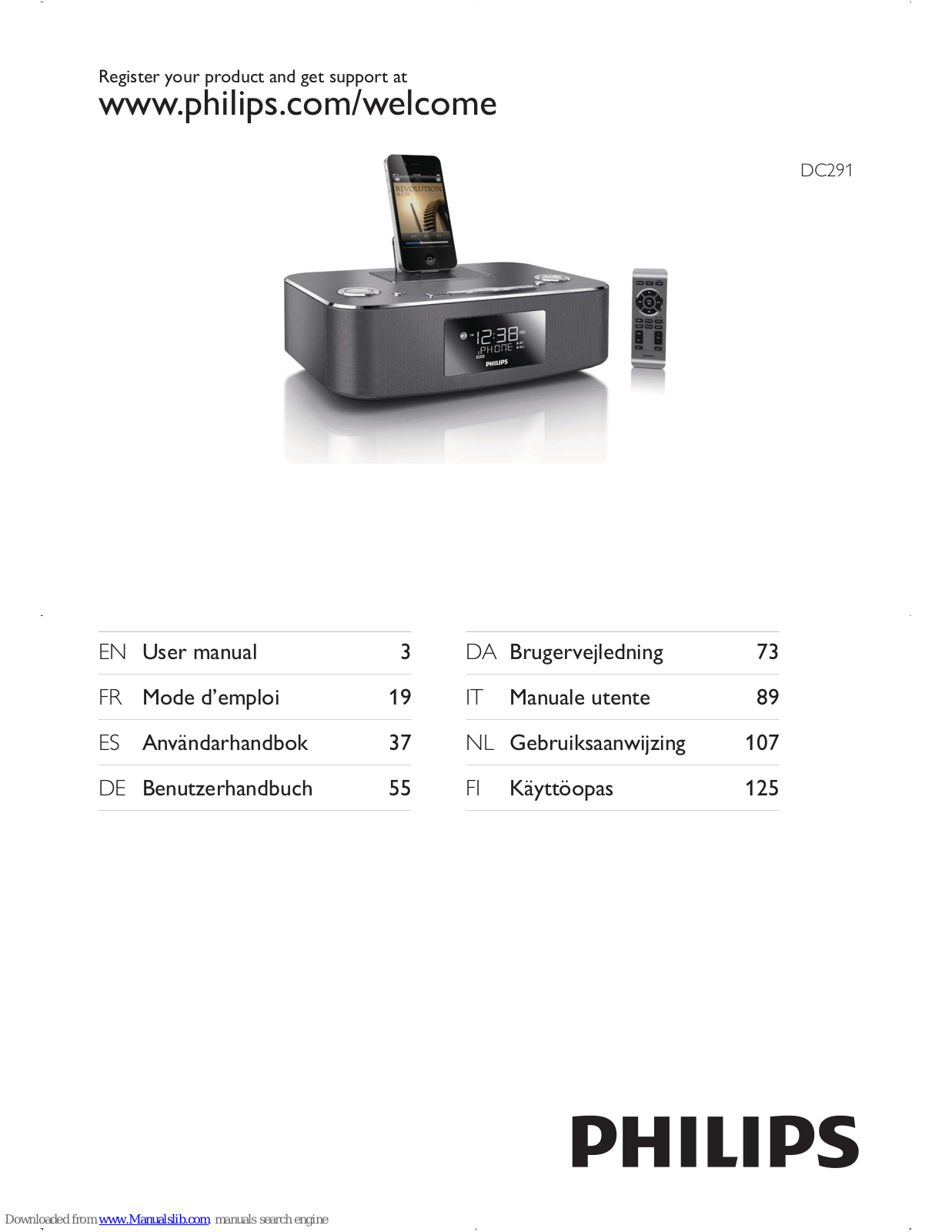 Philips DC291/12 User Manual