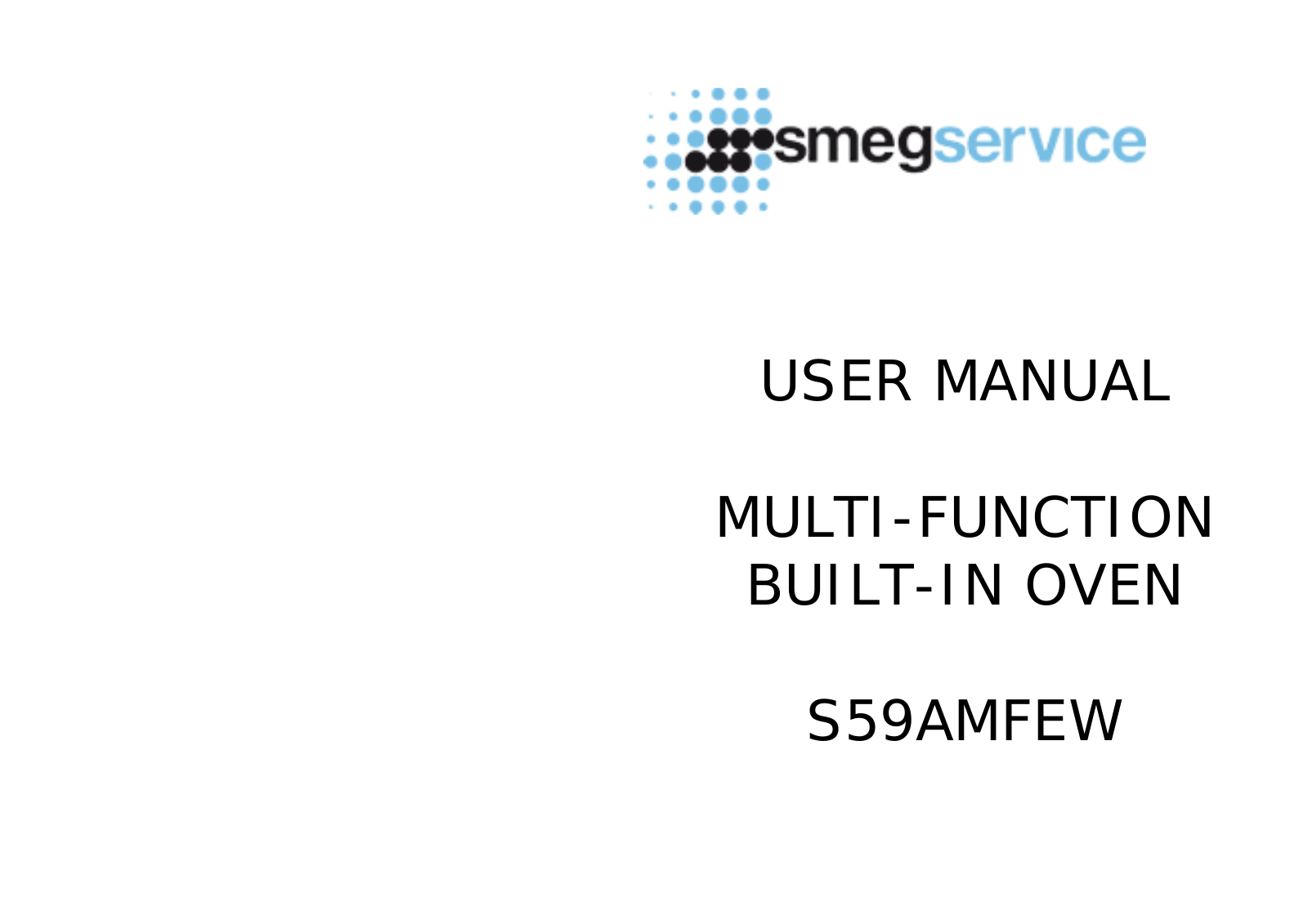 Smeg S59AMFEW User Manual