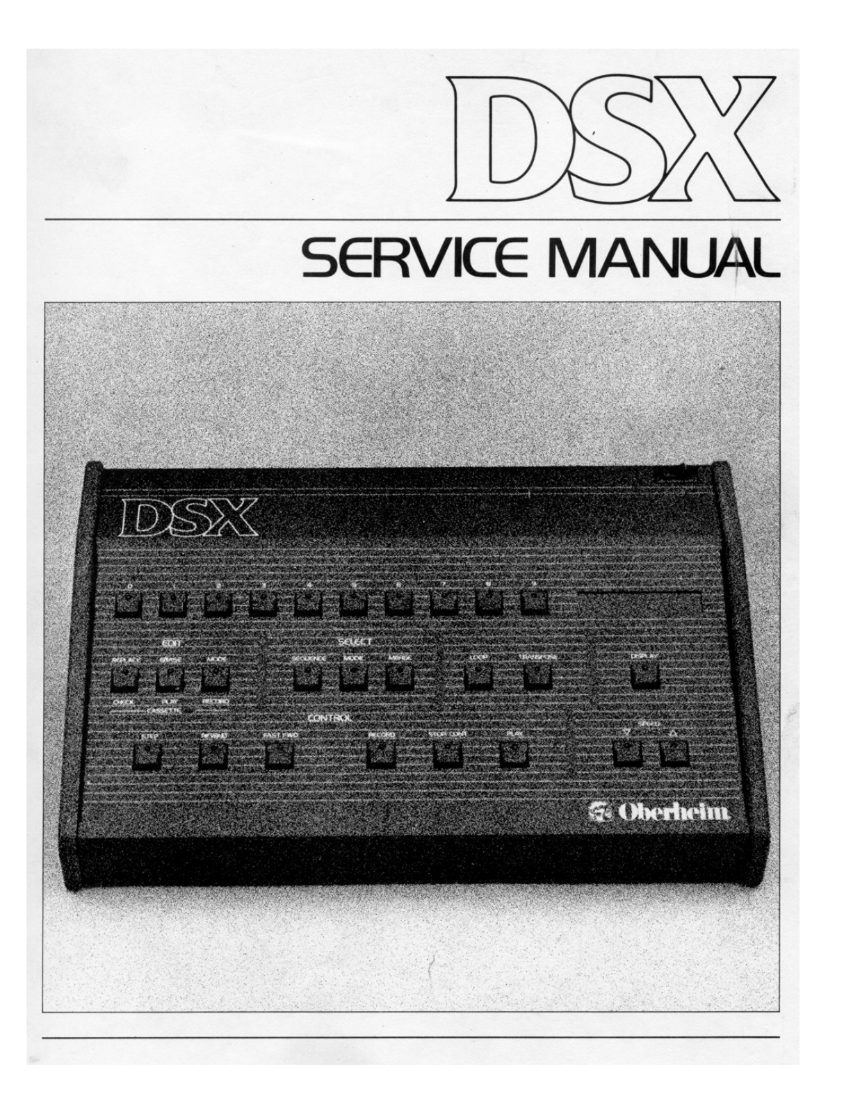 Oberheim DSX Service Manual