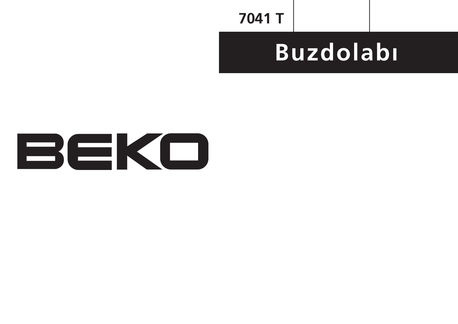 Beko 7041 T User manual