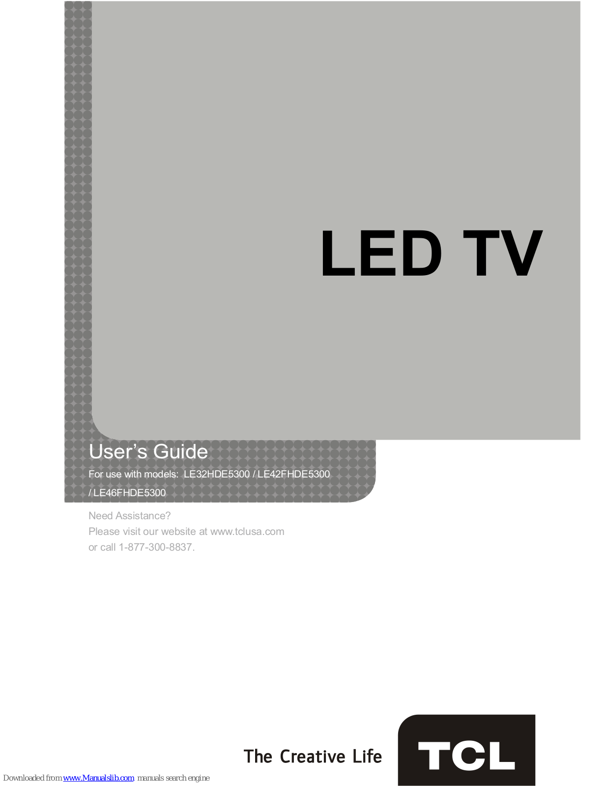 TCL LE32HDE5300, LE42FHDE5300, LE46FHDE5300, LE32HDF3300, LE39FHDF3300 User Manual