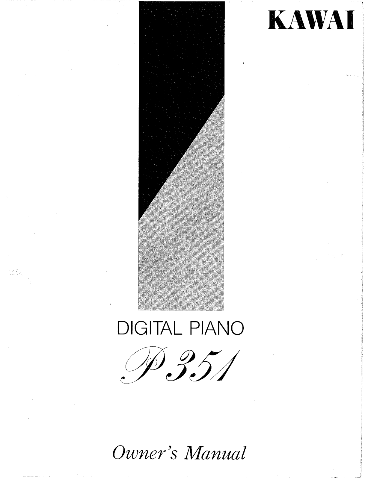 KAWAI P351 User Guide