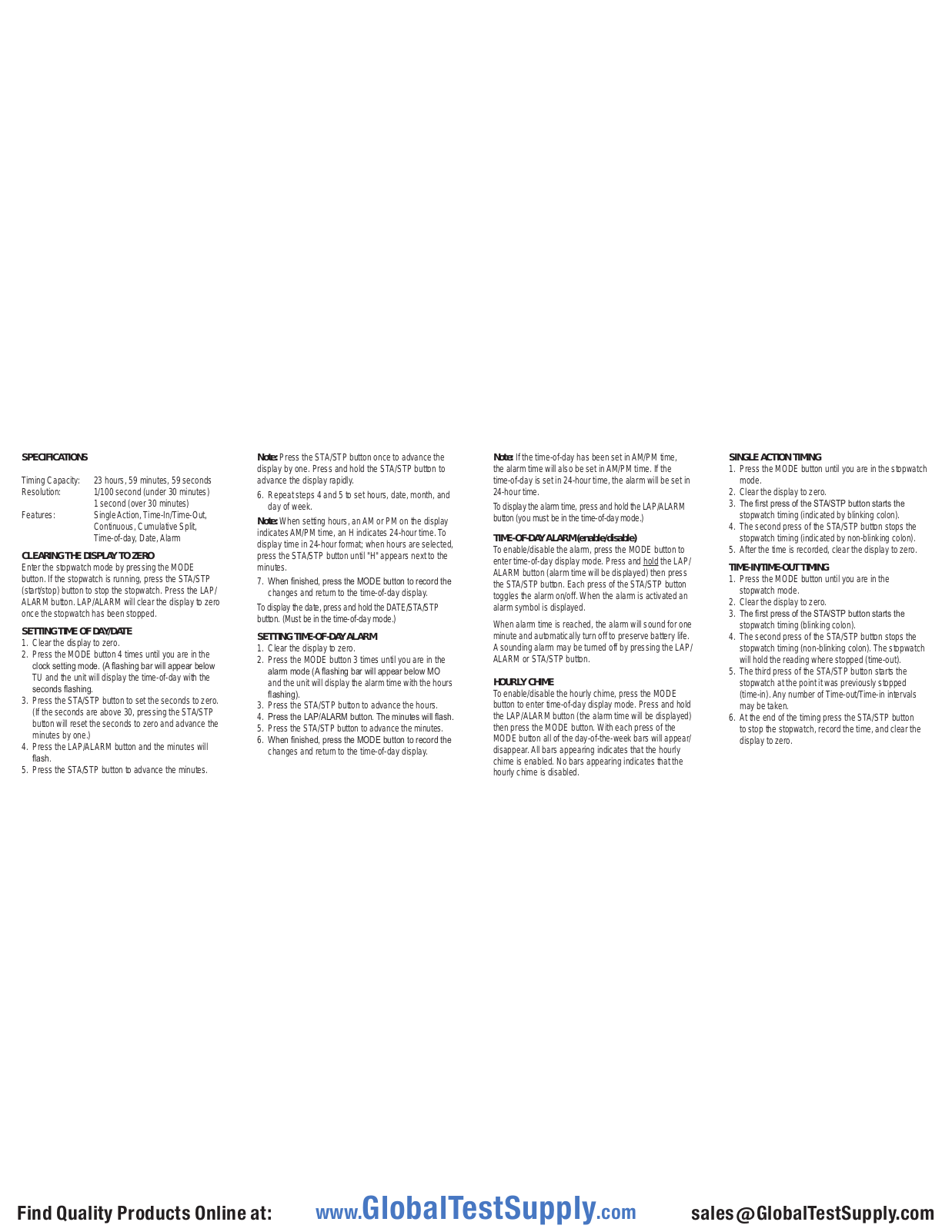 Traceable 94461-21 User manual - ManualMachine.com