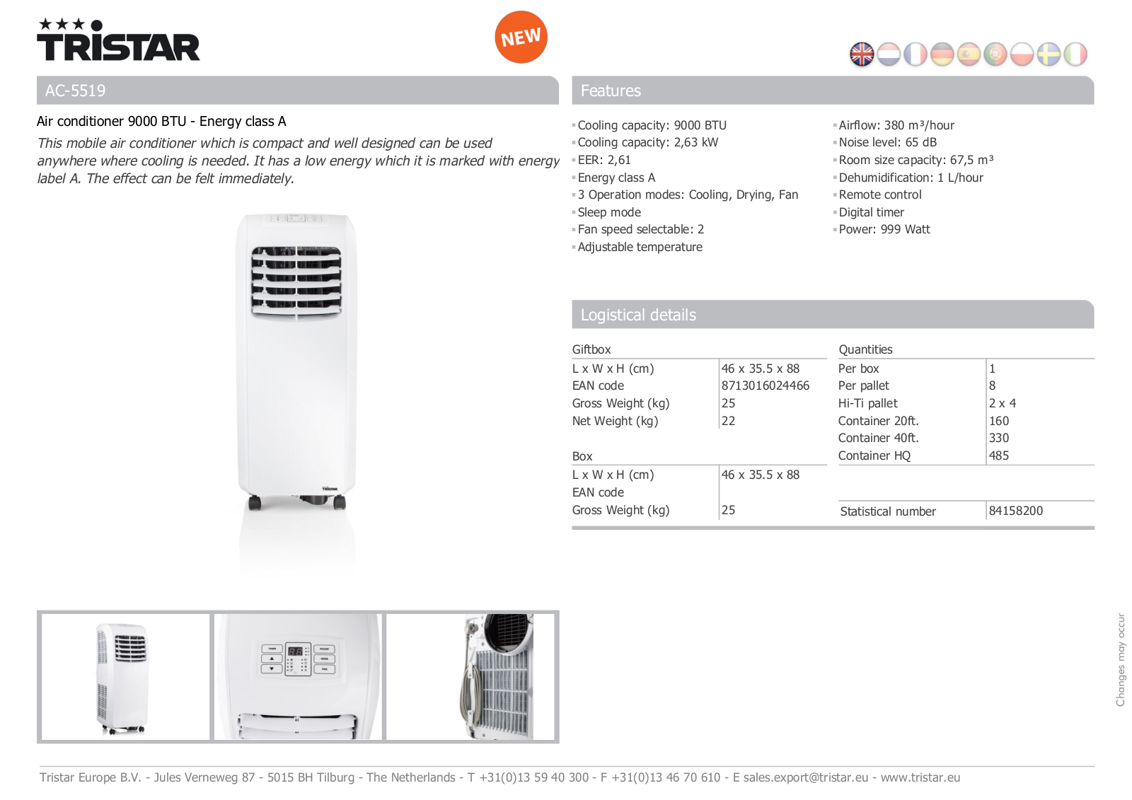 Tristar AC-5519 User Manual