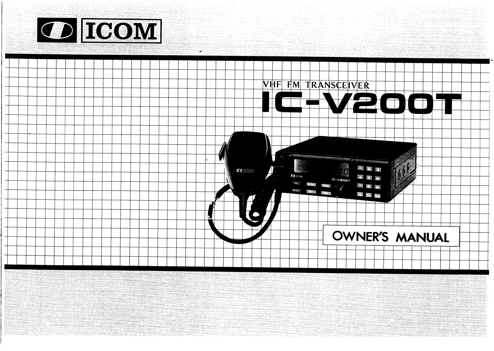 Icom IC-V200T User Manual