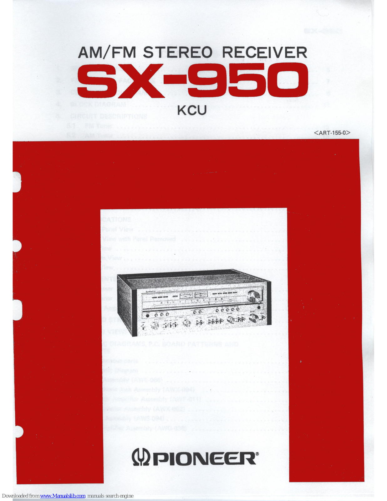 Pioneer XS-950, SX-950 User Manual