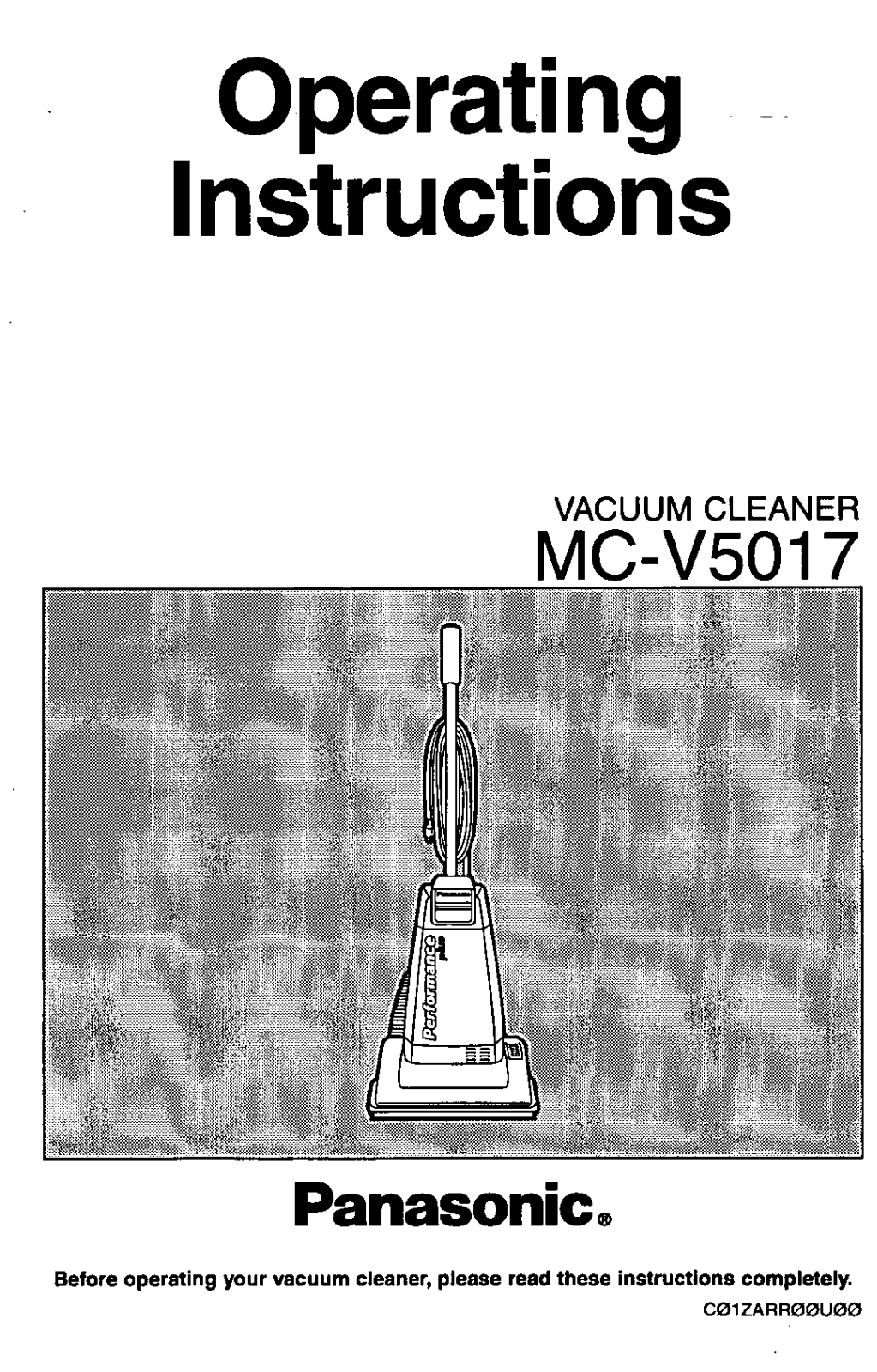 Panasonic MC-V5017 User Manual