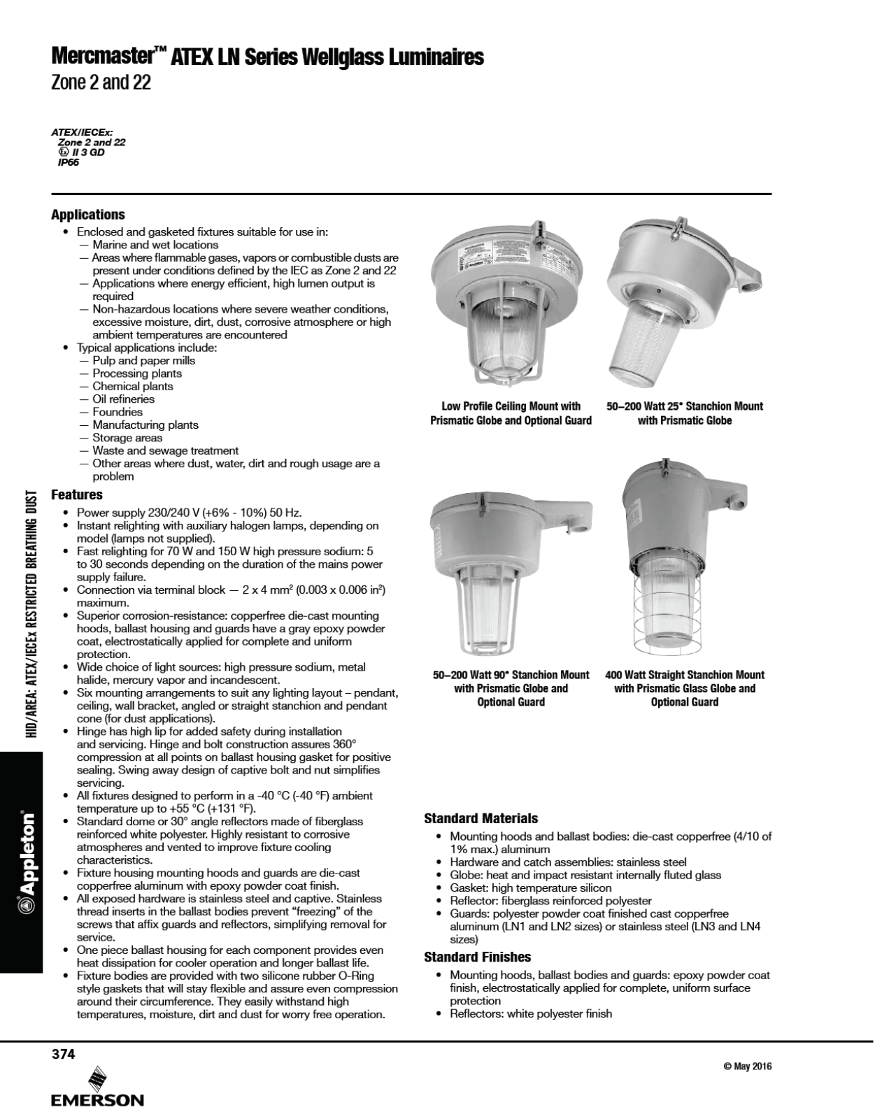 Appleton Mercmaster ATEX LN Series Catalog Page