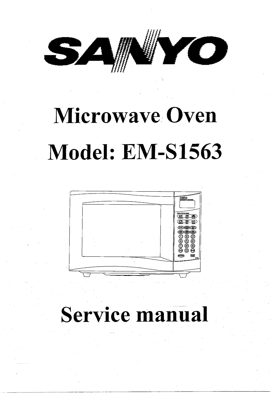 SANYO em-s1563 Service Manual