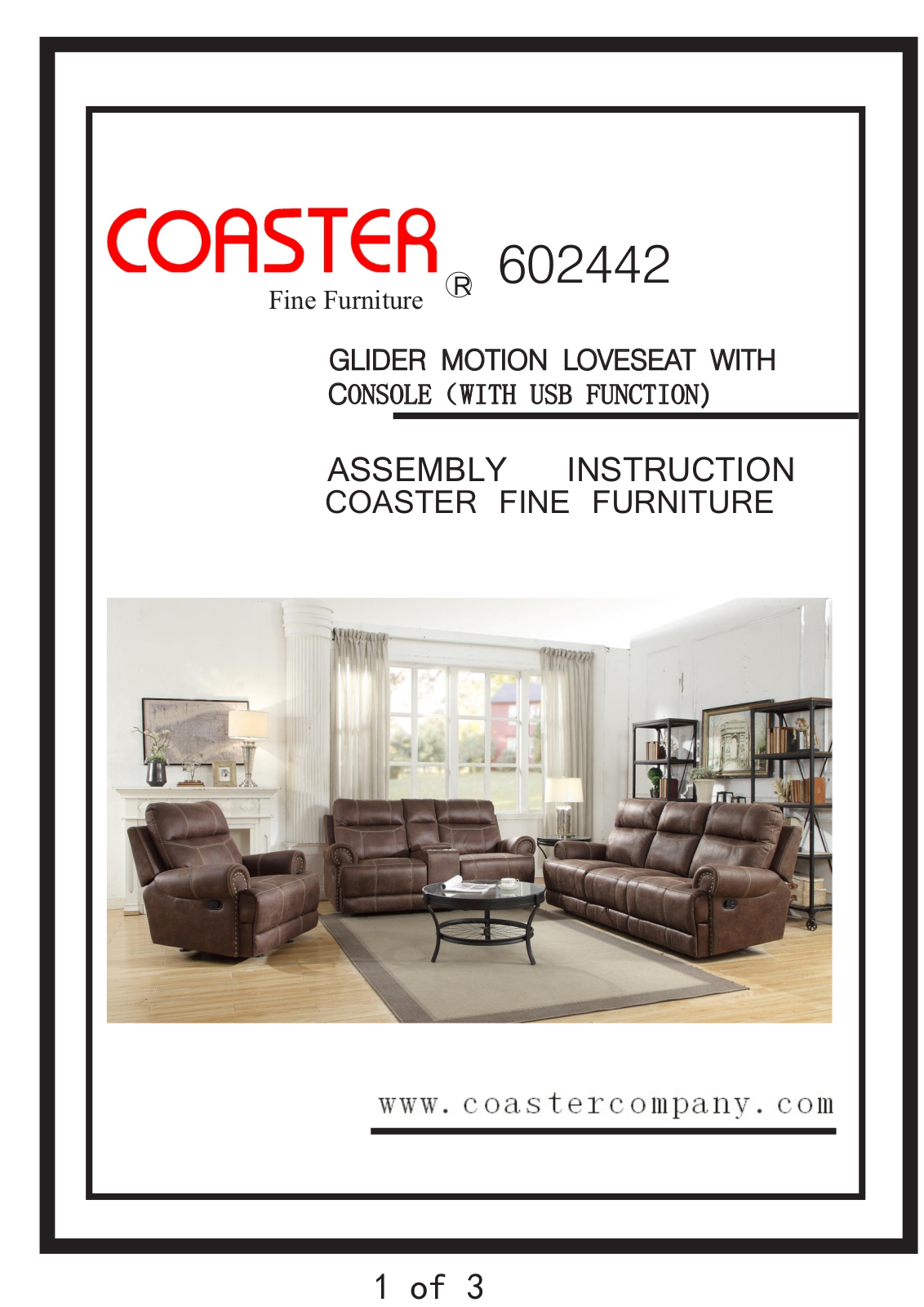 Coaster 602442 Assembly Guide - ManualMachine.com