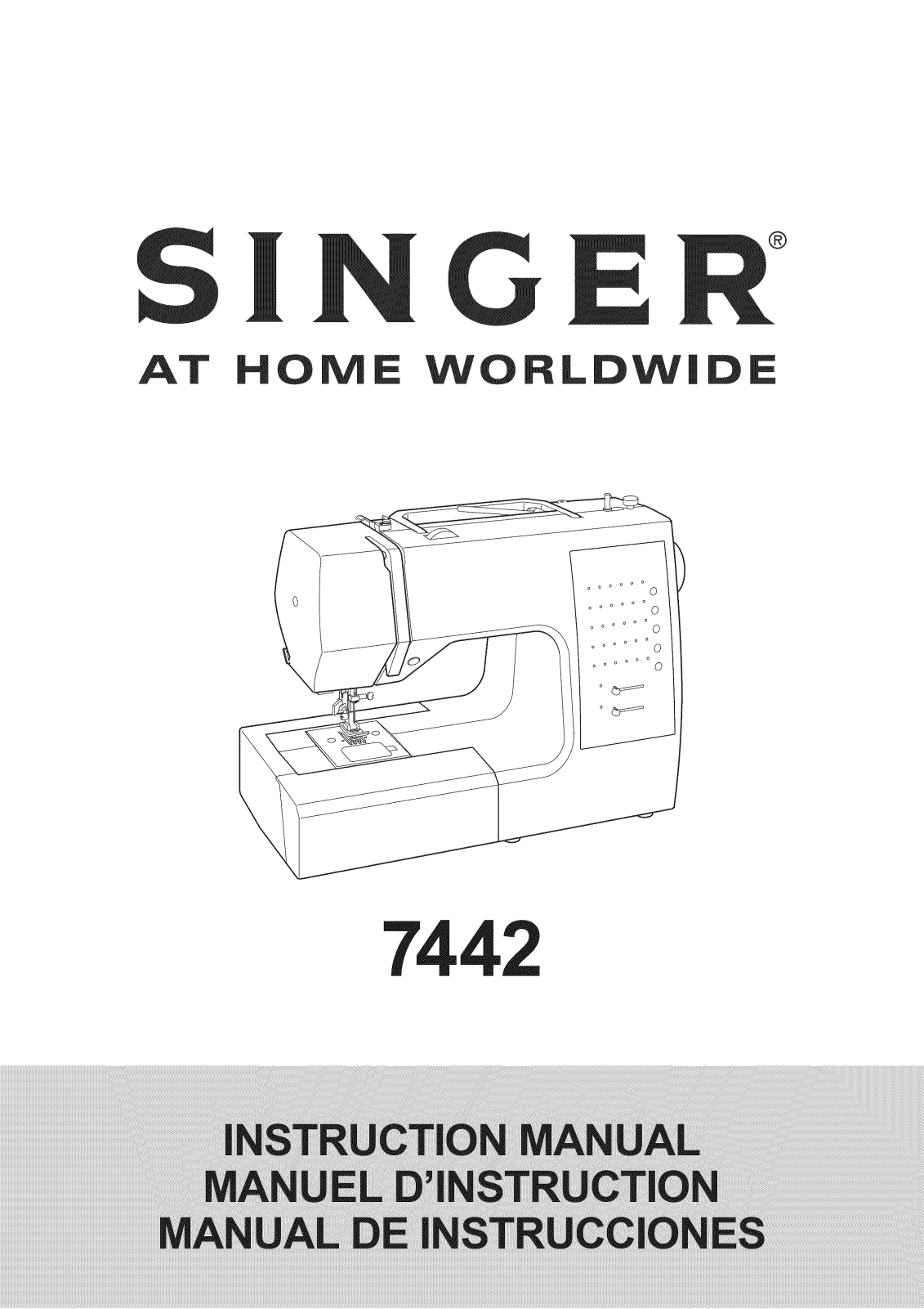 Singer 7442CL Owner’s Manual