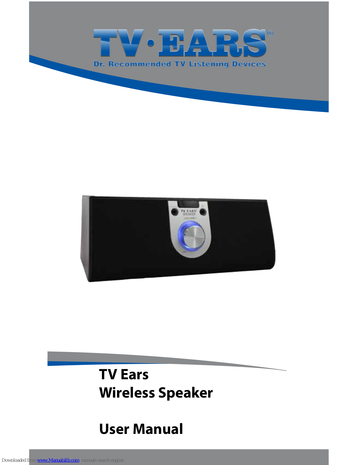 TV Ears Wireless Speaker User Manual