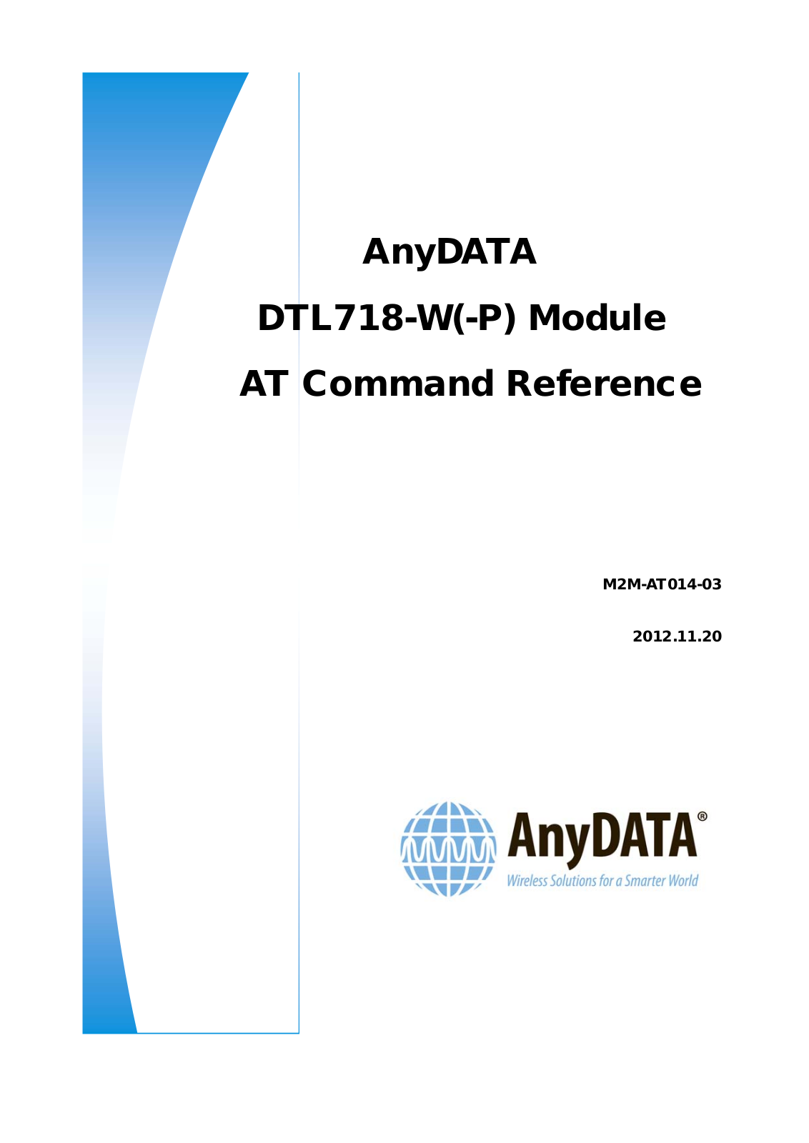 AnyDATA DTL718 W User Manual - ManualMachine.com