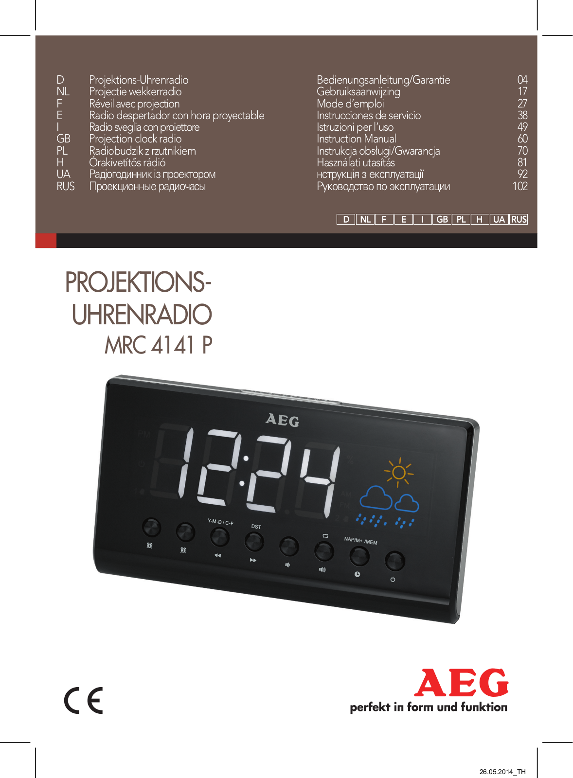 AEG MRC 4141 P User Manual