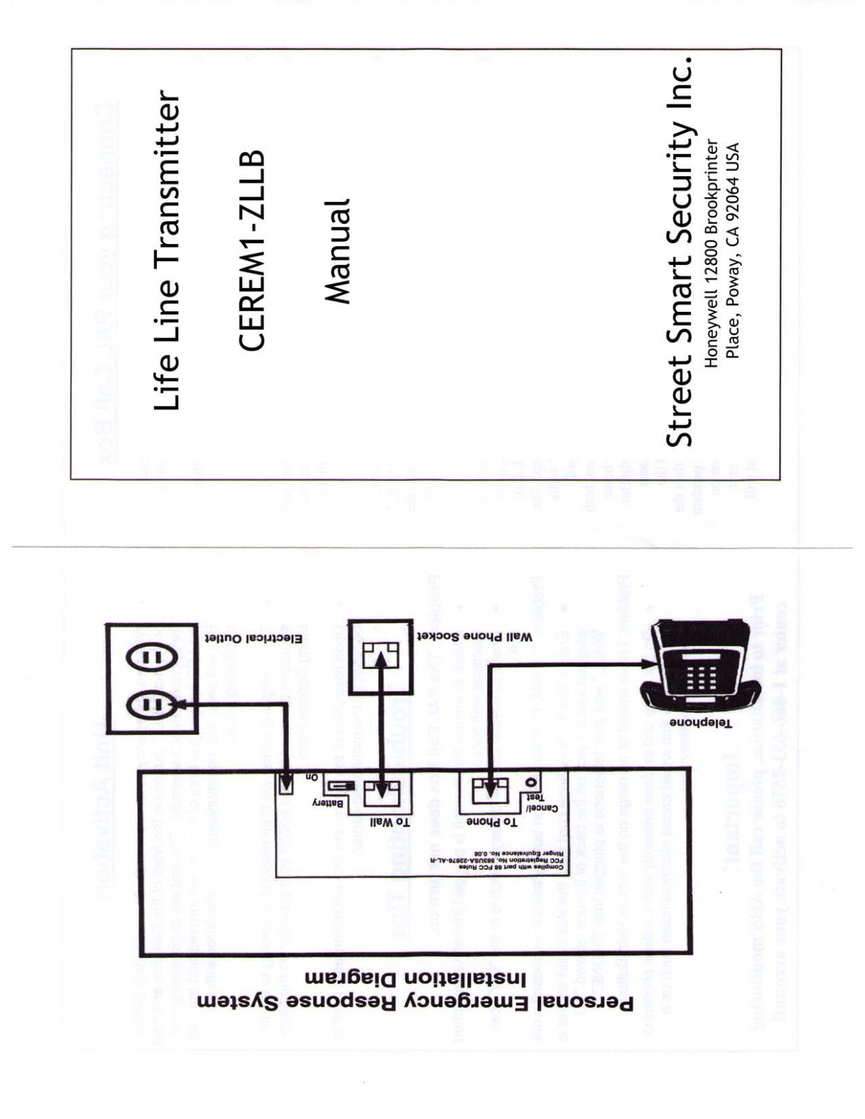 Street Smart Security TX ZLLB User Manual - ManualMachine.com